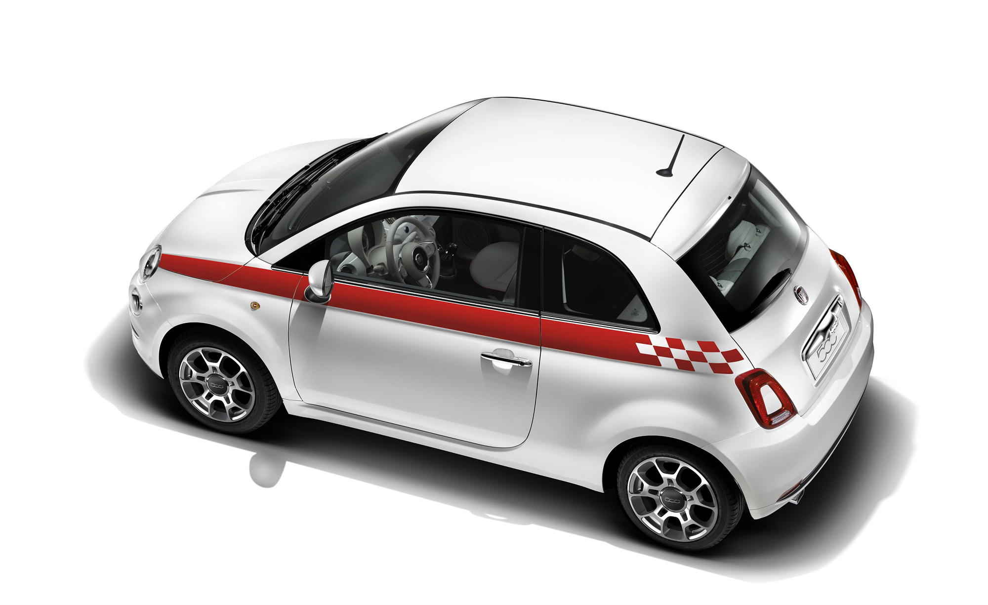 Porte assurance voiture New Fiat 500 étui méga vignette Stickers auto rétro