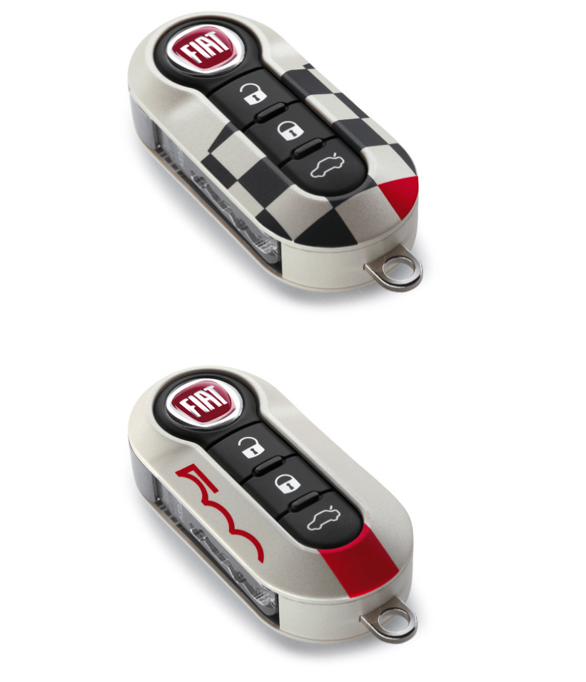 Hywell Auto Schlüsselabdeckung 3 Knopf Falten für Fiat Fiat 500 Boyue  Lingya Schlüsselkasten Abdeckung Fernbedienung Schlüssel Shell Halter  Protecor Autozubehör