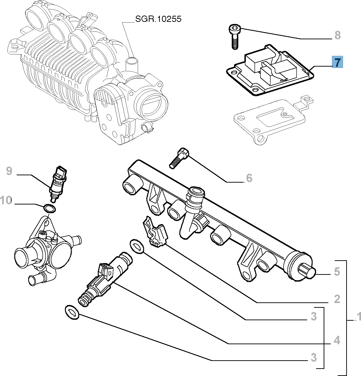 Unité de contrôle de l'injection pour Alfa Romeo GT (2003-2010) - 1.8 CC Twin Spark  undefined
