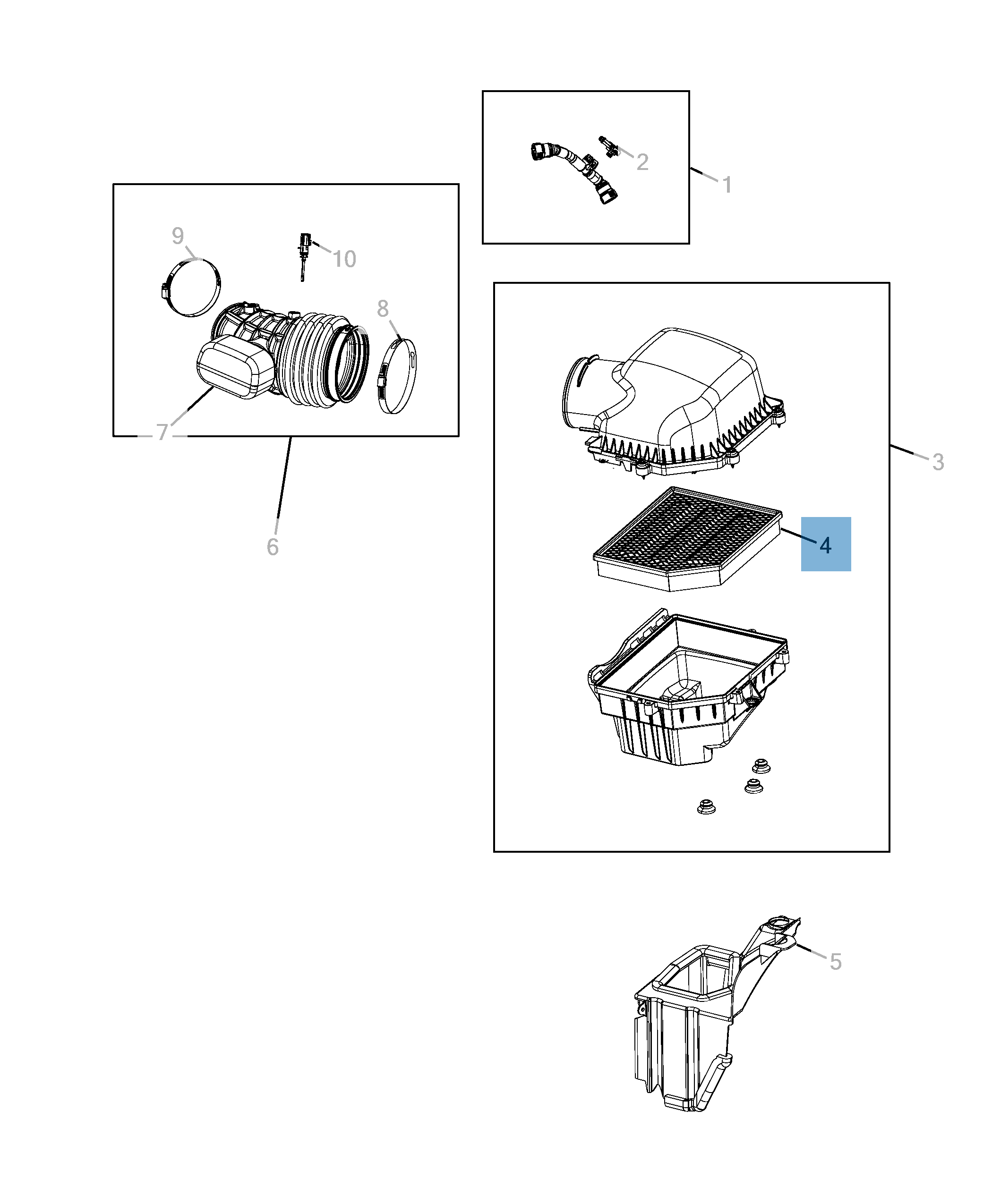 Filtro aria abitacolo particellare per Durango, Grand Cherokee  undefined