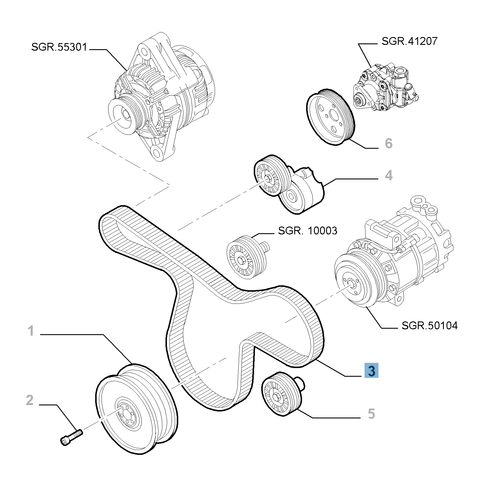 Courroie Poly-V undefined