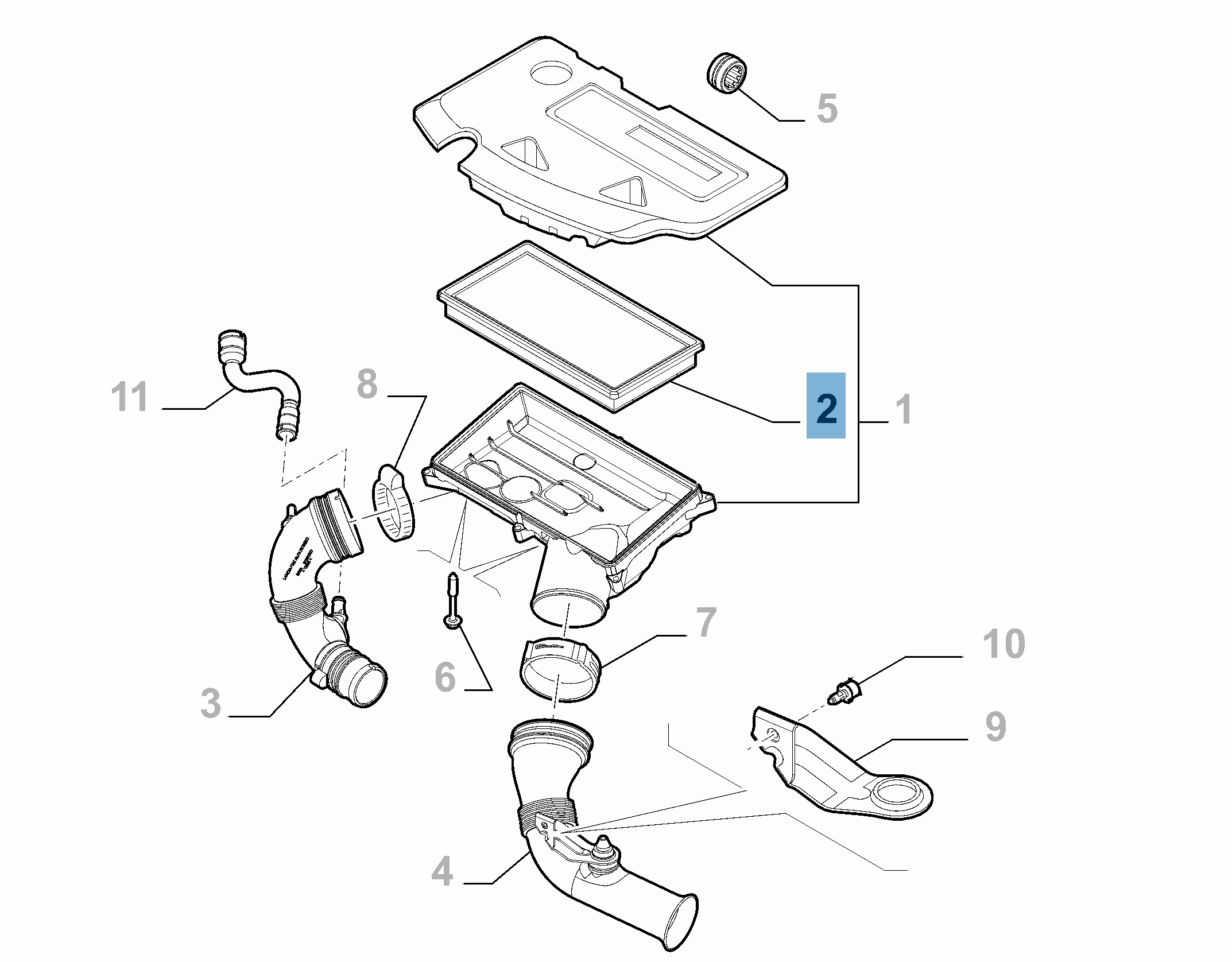 Air Filter for Fiat and Fiat Professional  fiat