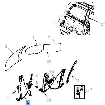 Alzacristallo anteriore per Lancia Voyager  undefined