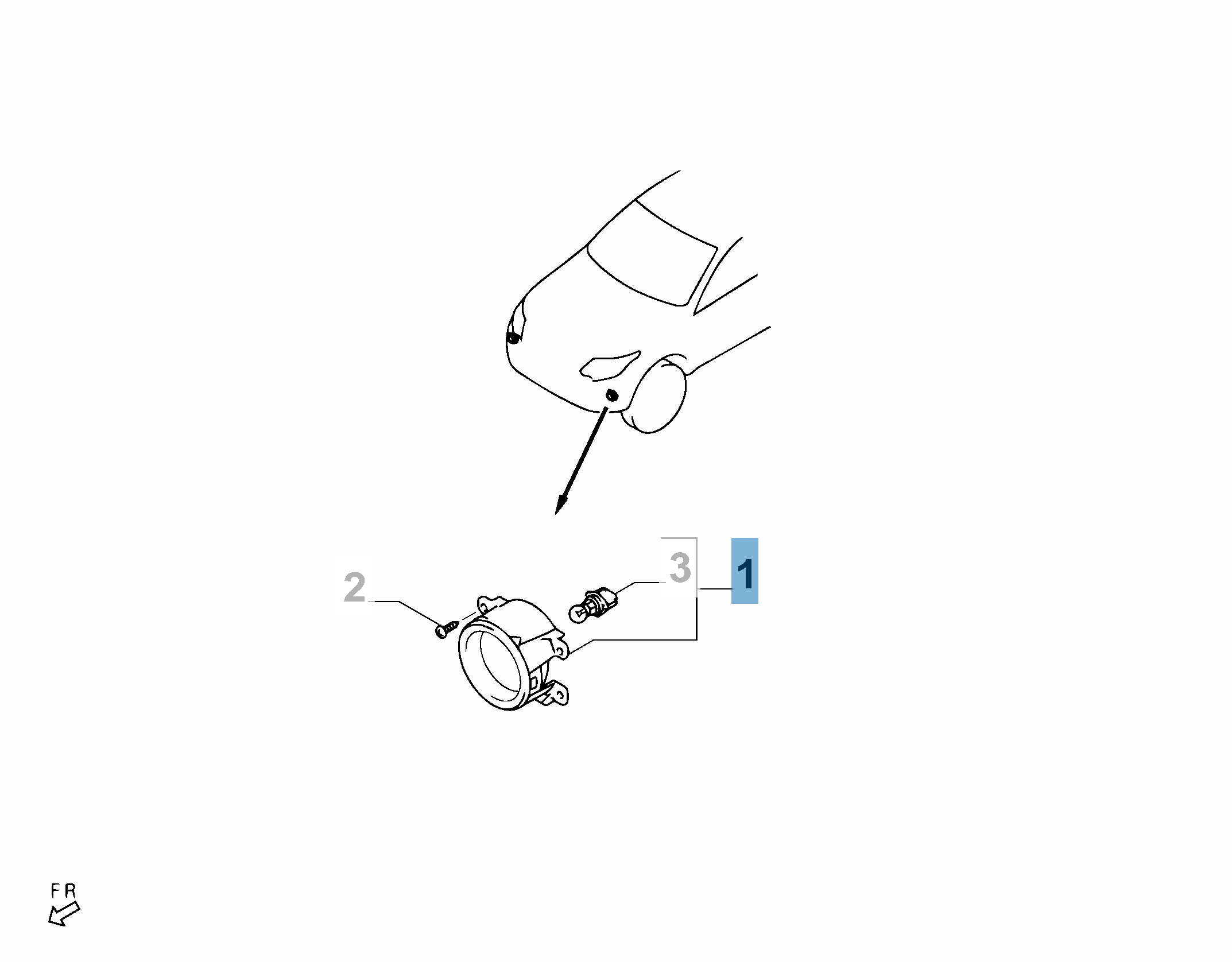 Antibrouillard avant gauche pour Fiat et Fiat Professional  undefined