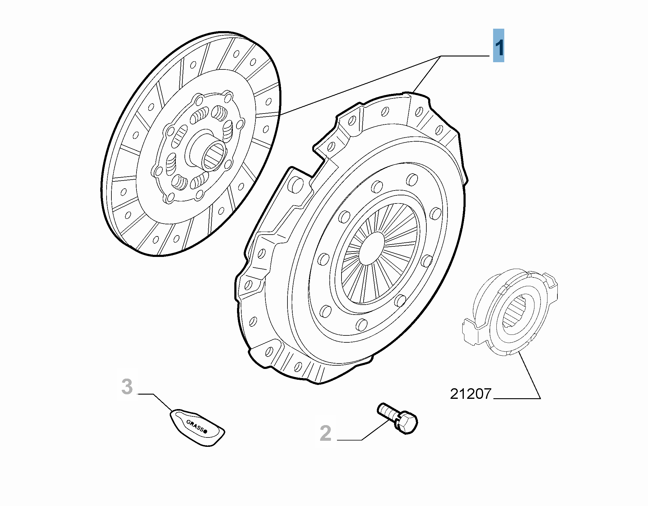 Kit embrague (plato y plato de presión) undefined