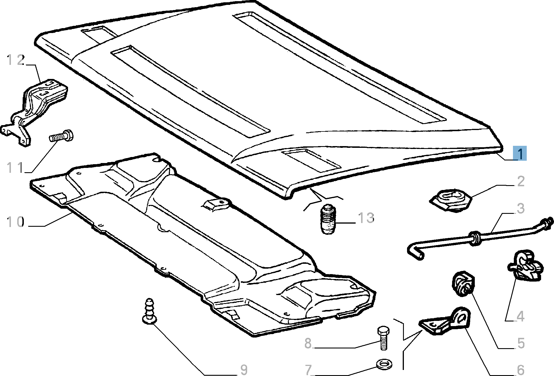 Cofano per Lancia Delta Integrale  lancia