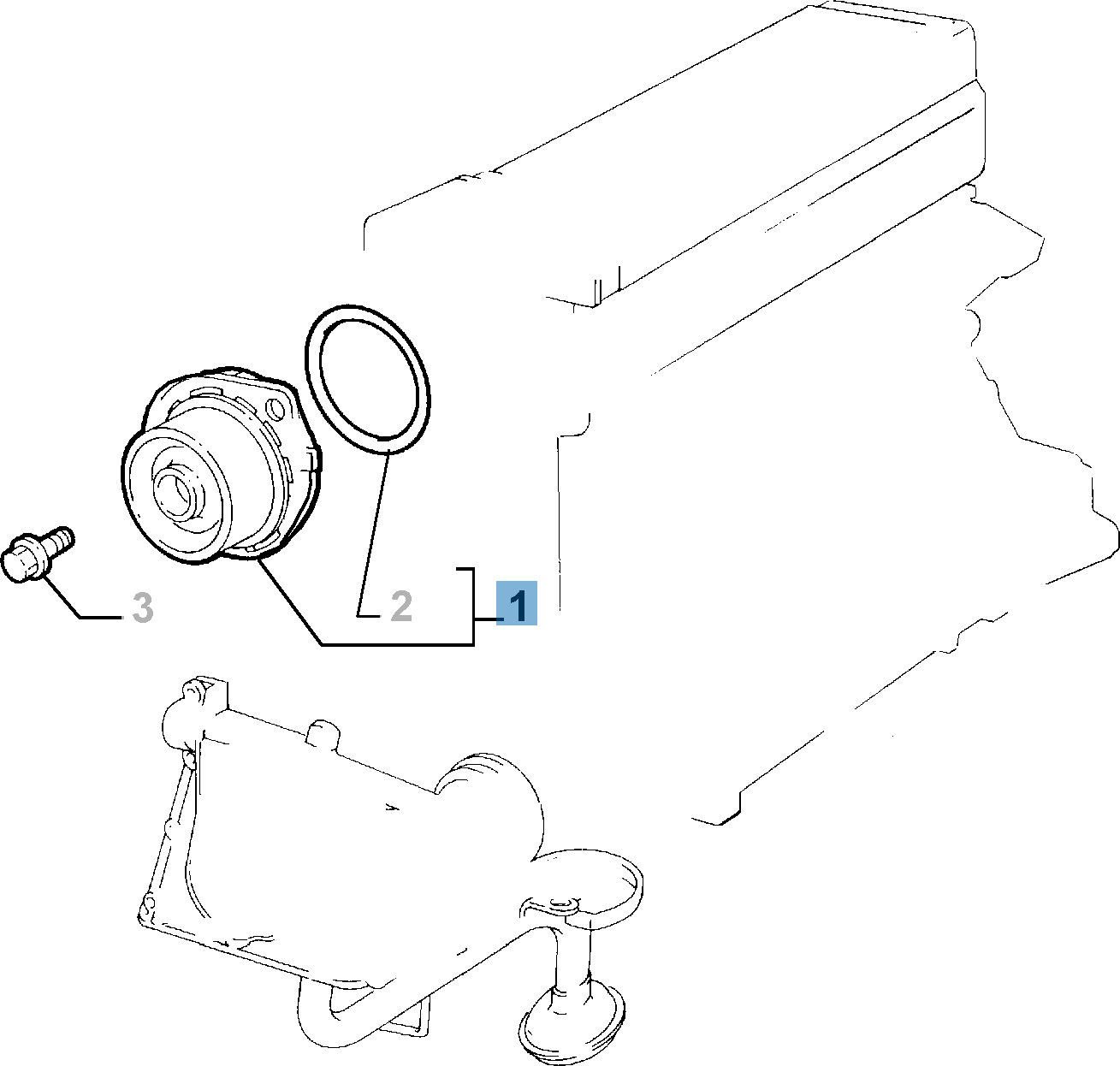 Pompe à eau avec joint  undefined