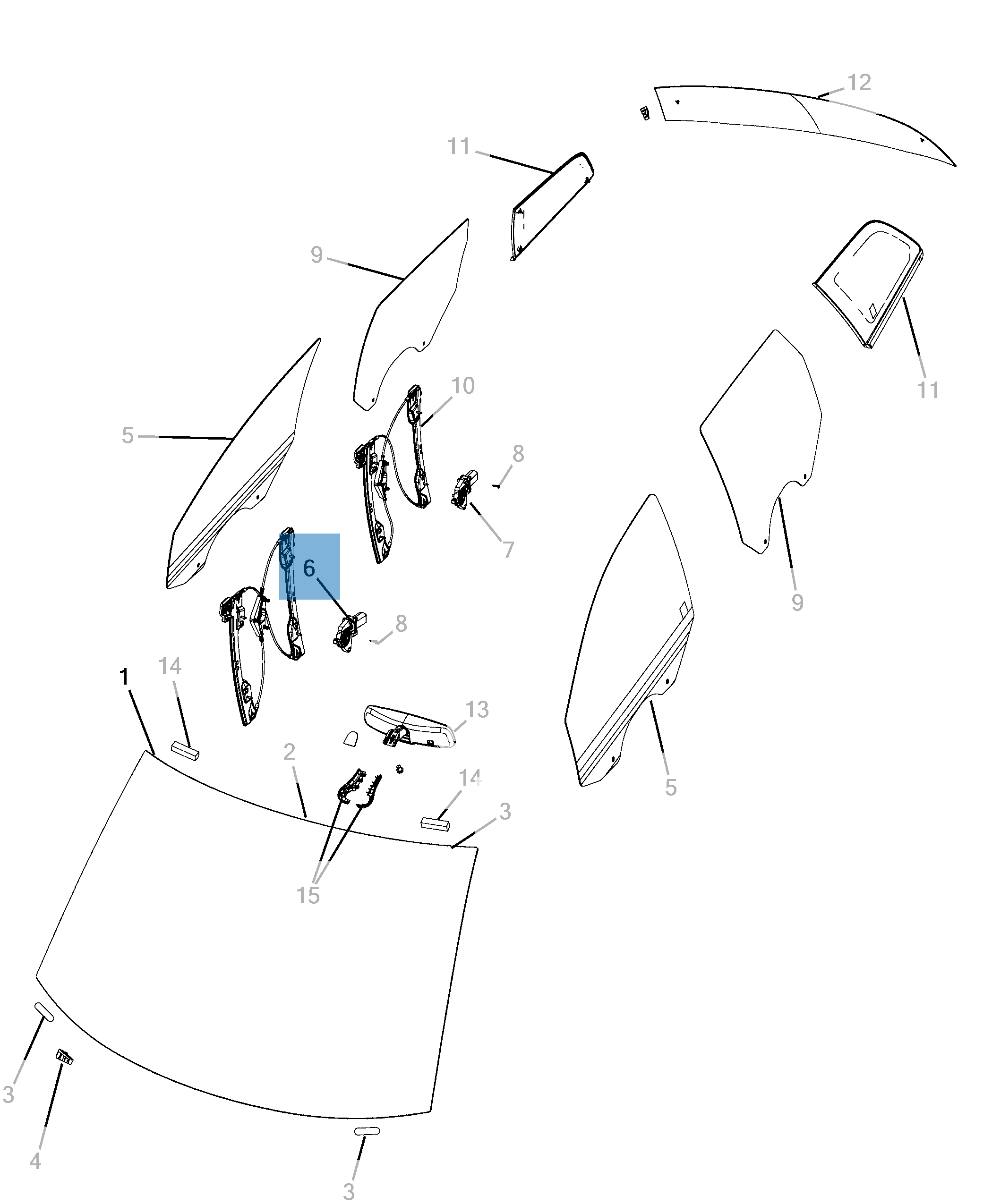 Window regulator for Fiat Freemont undefined