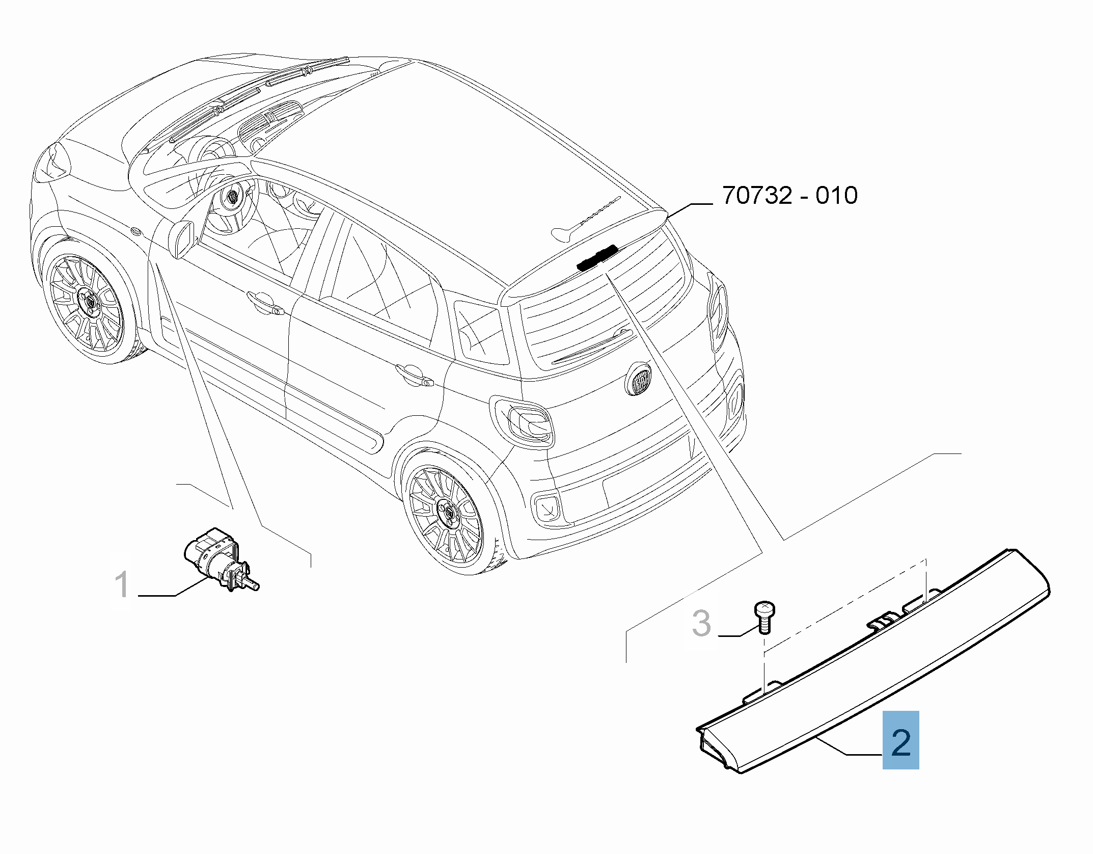 Luz de freno trasera  undefined