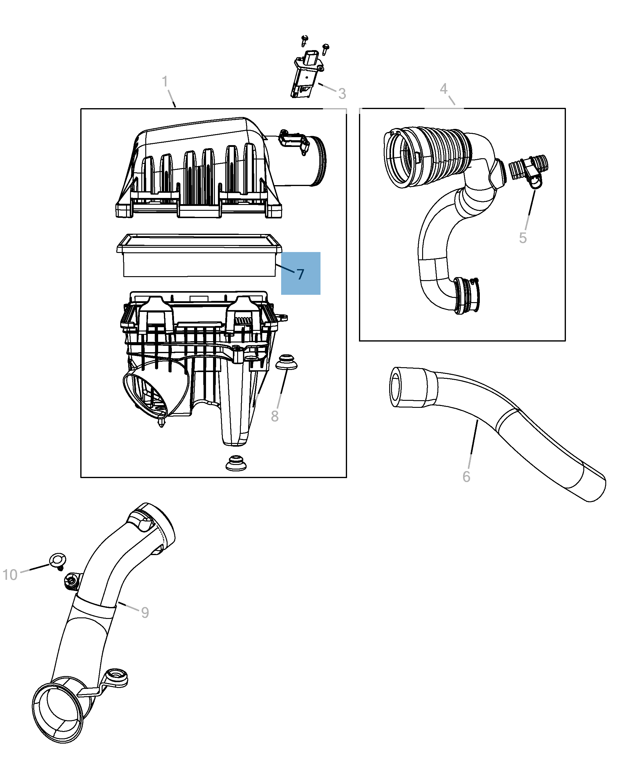 Filtro aria motore per Lancia Voyager  lancia