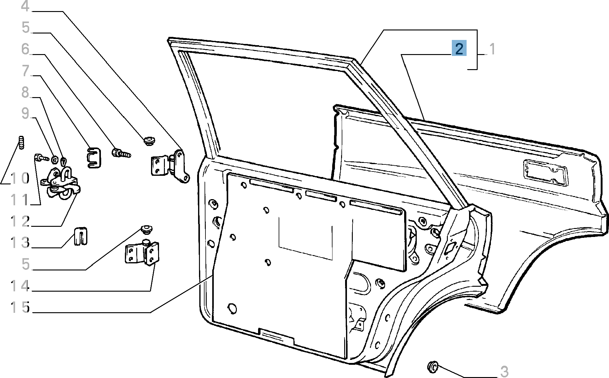Rivestimento portiera sinistra Lancia Delta Integrale  lancia
