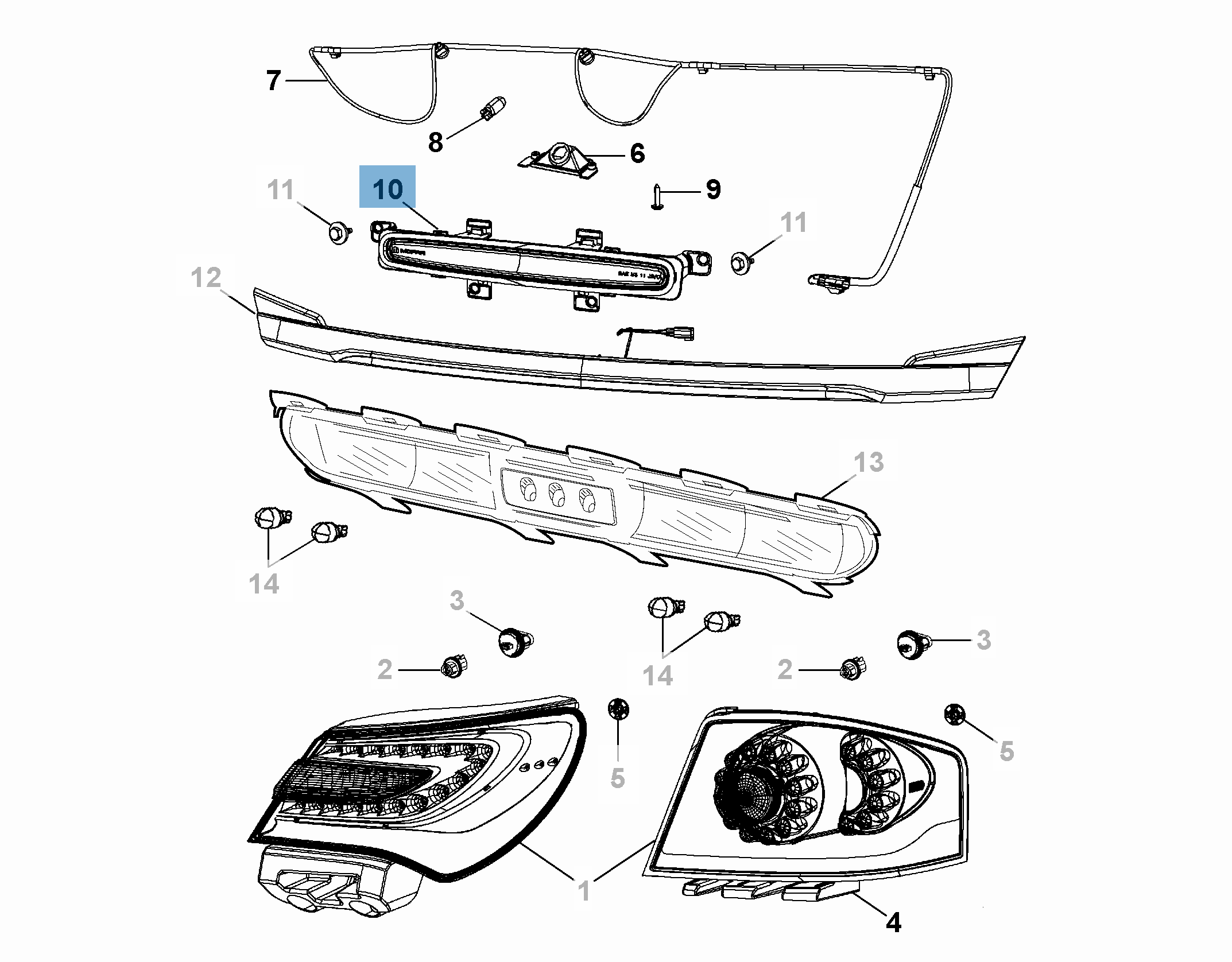 Fanale posteriore per Lancia Flavia  undefined