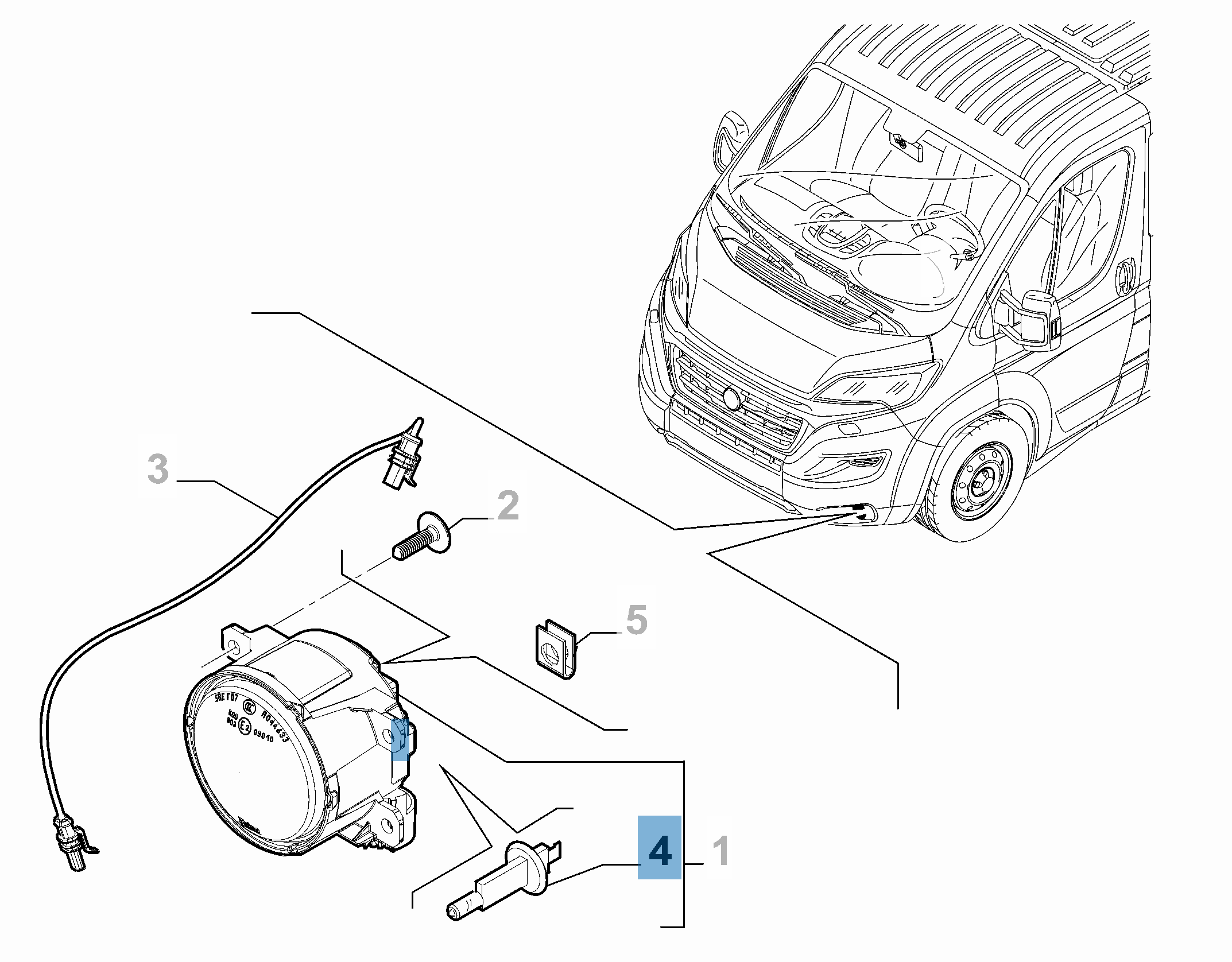 Ampoule antibrouillard H11 55W 12V  undefined