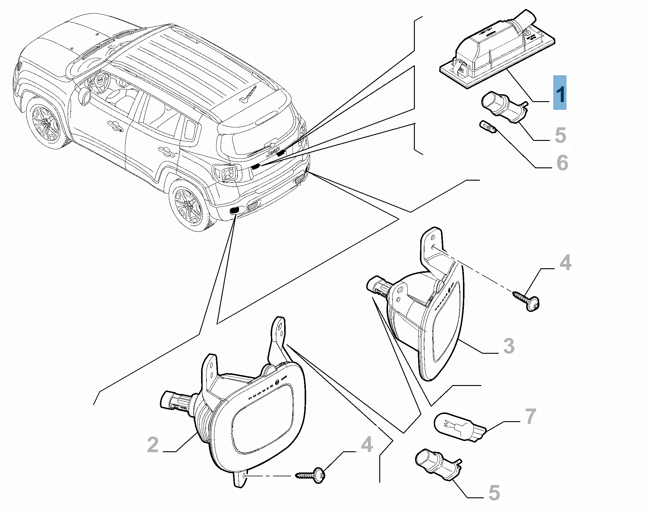 Luz de la matrícula  undefined