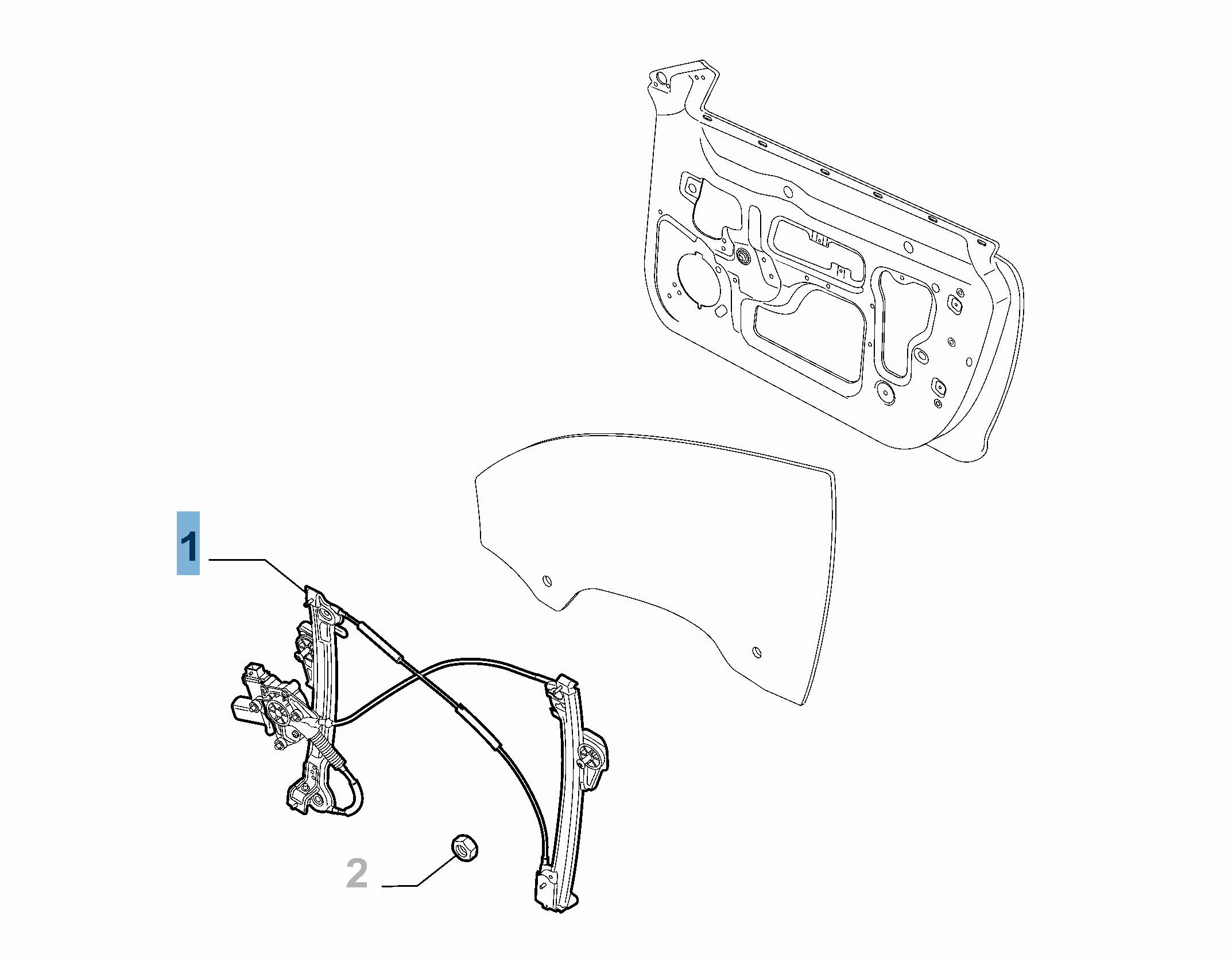 Lève-vitre avant gauche pour Alfa Romeo Mito undefined