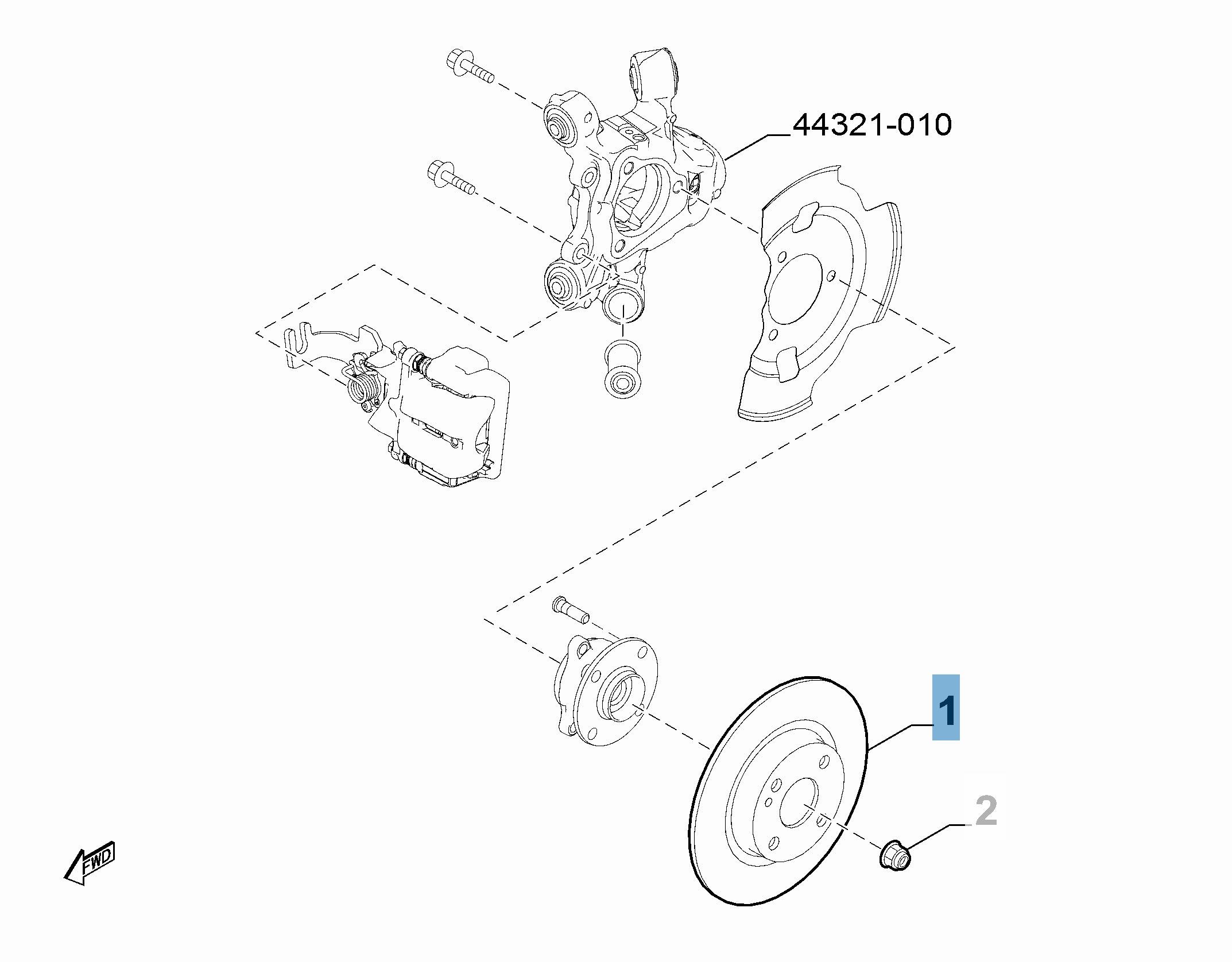 Disque de frein arrière pour 124 Spider undefined