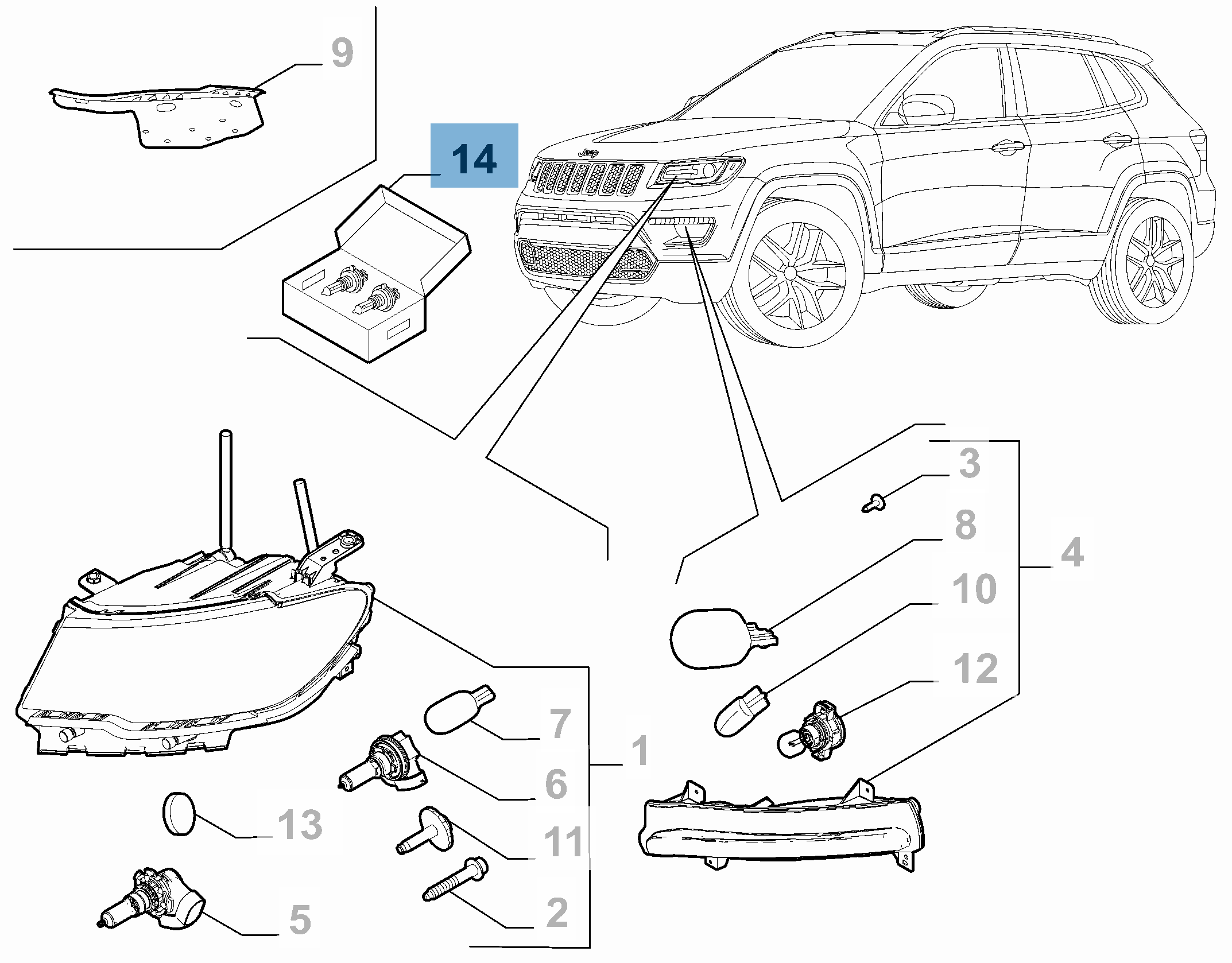 Lampadina HB3 Prime - Xenon Effect  jeep