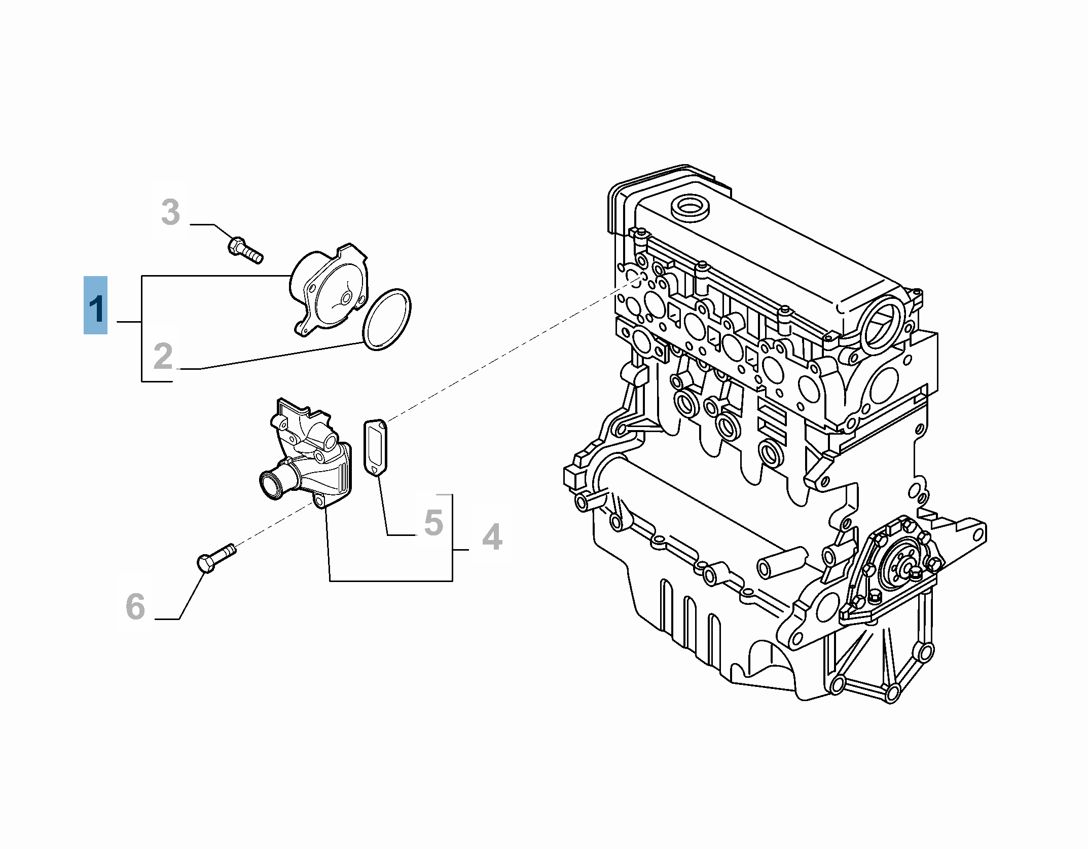 Pompe à eau avec joint  undefined