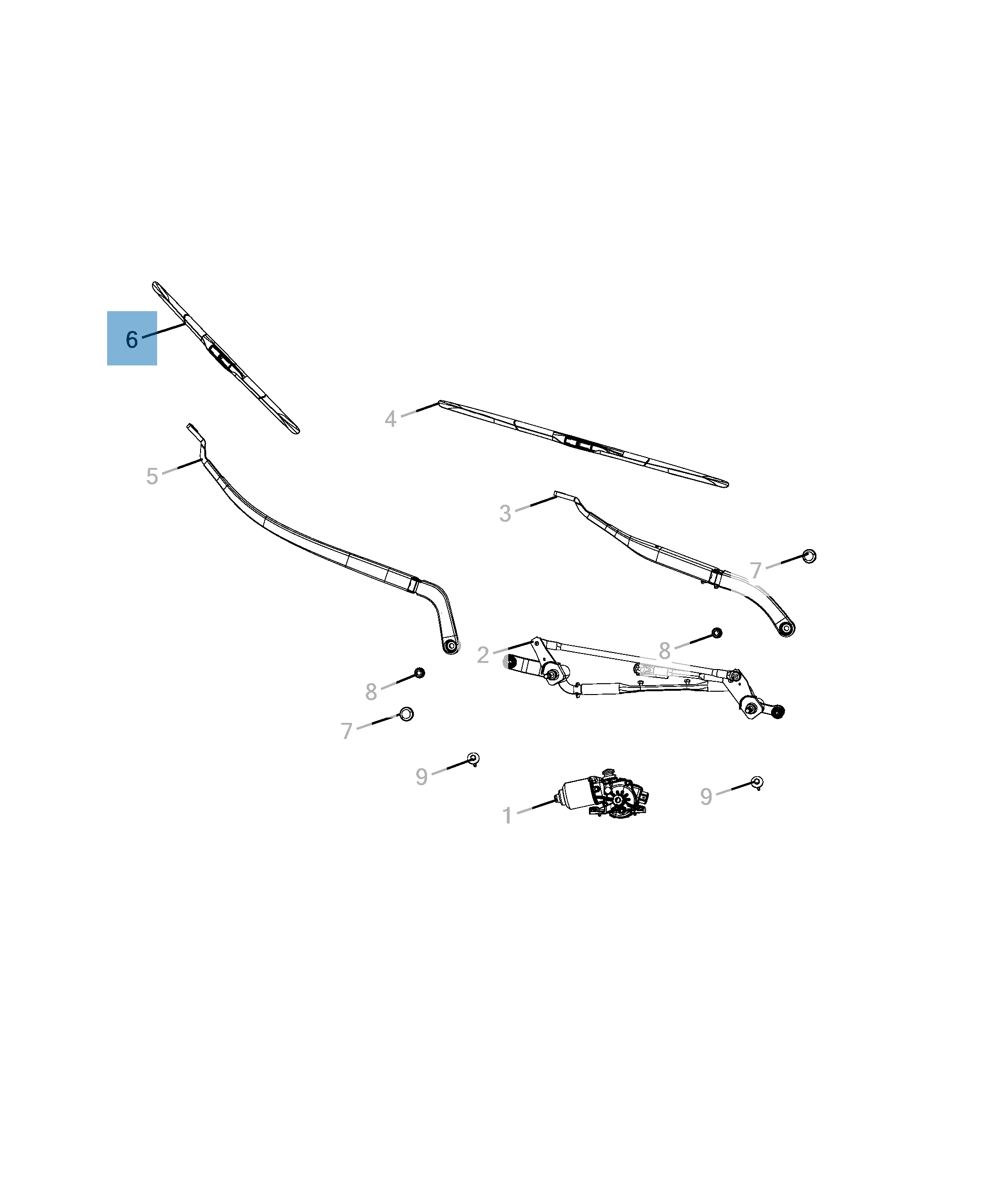 Spazzola tergicristalli anteriori per Cherokee  undefined