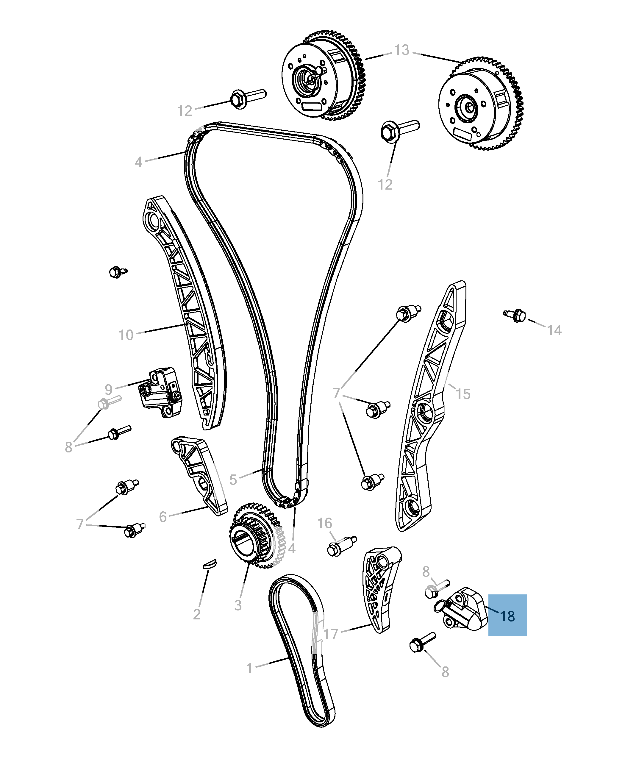 Tendeur de courroie réglable  undefined