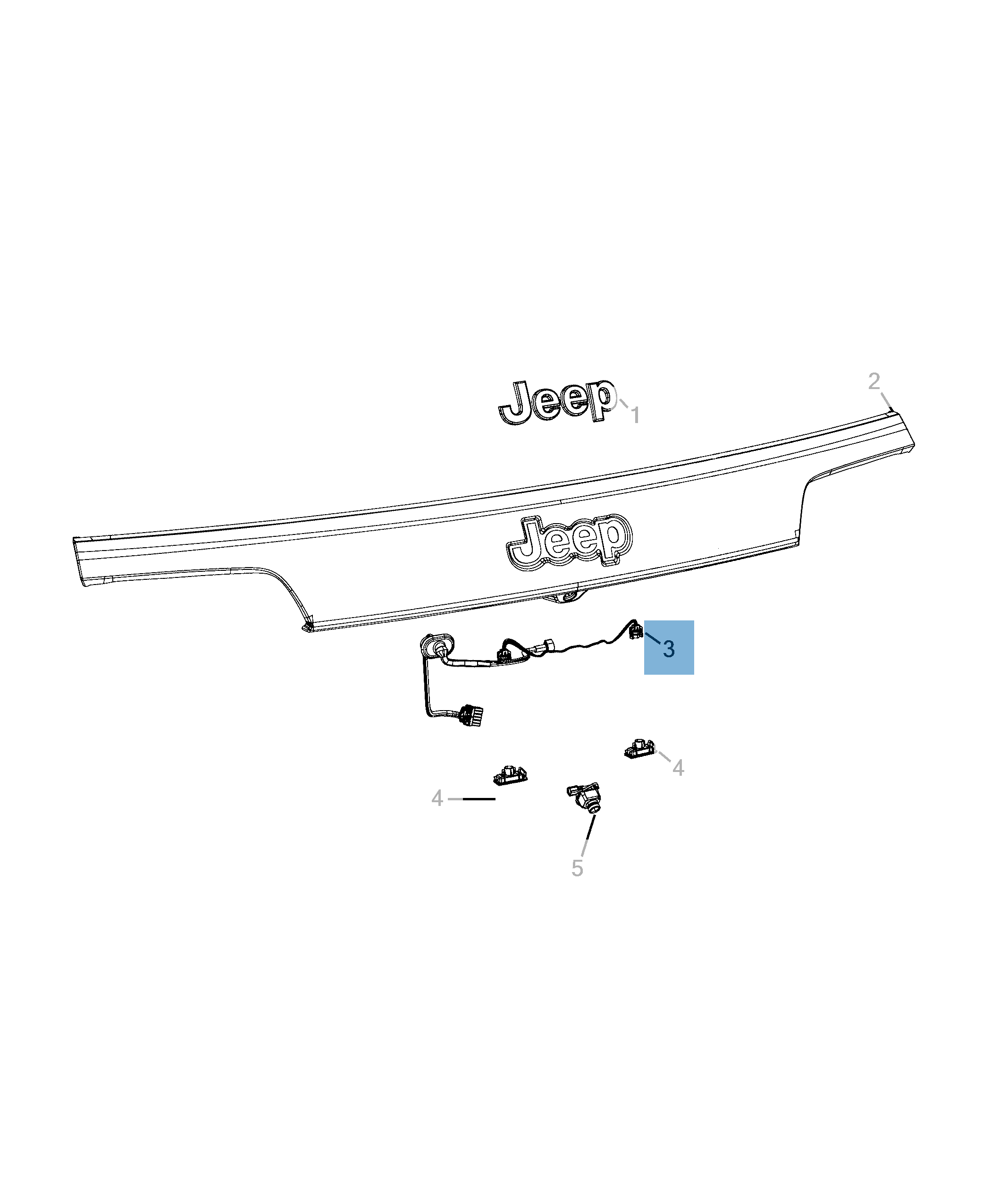 Luci targa per Jeep Grand Cherokee undefined