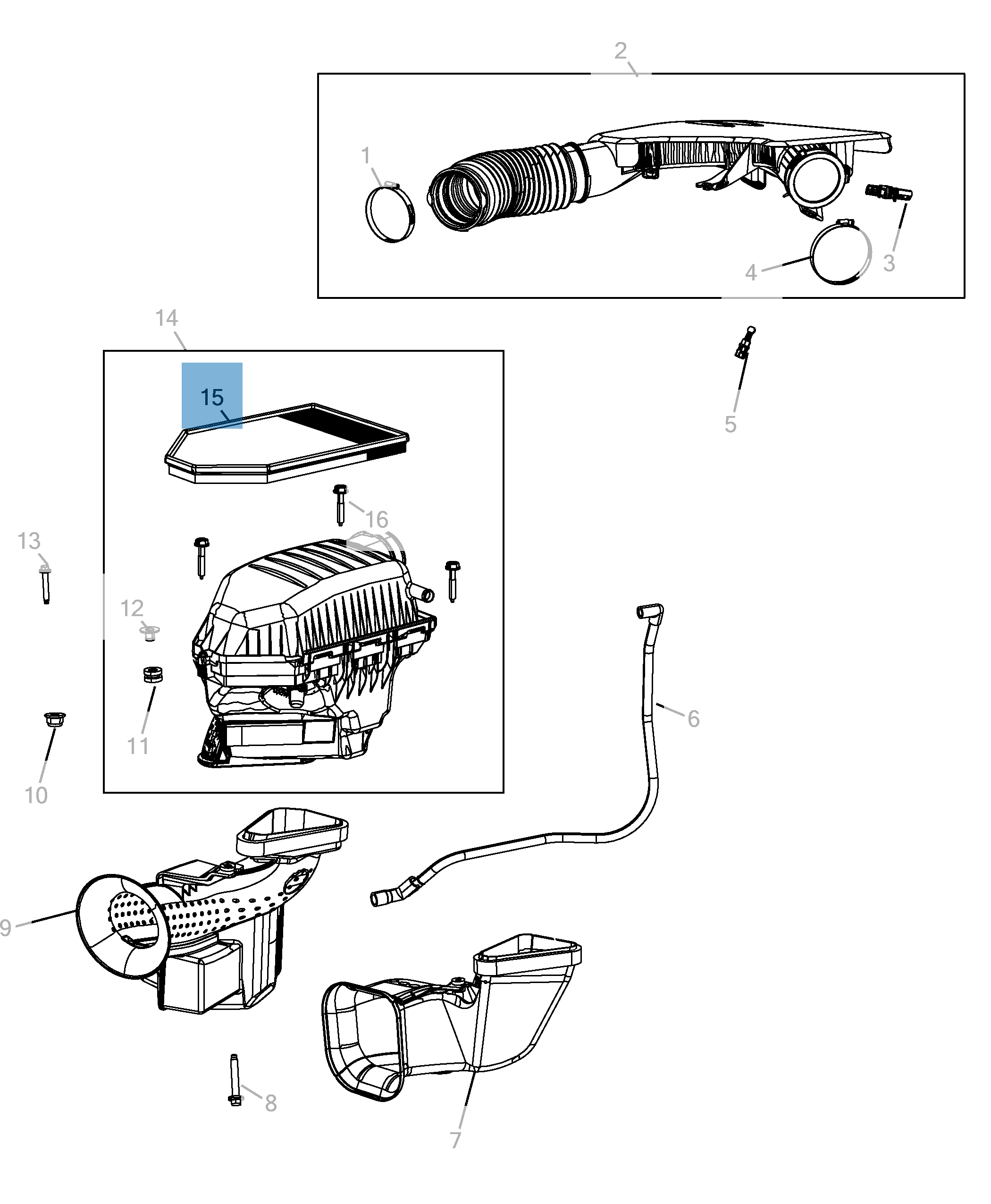 Filtro aria motore per Lancia Thema, Dodge  undefined