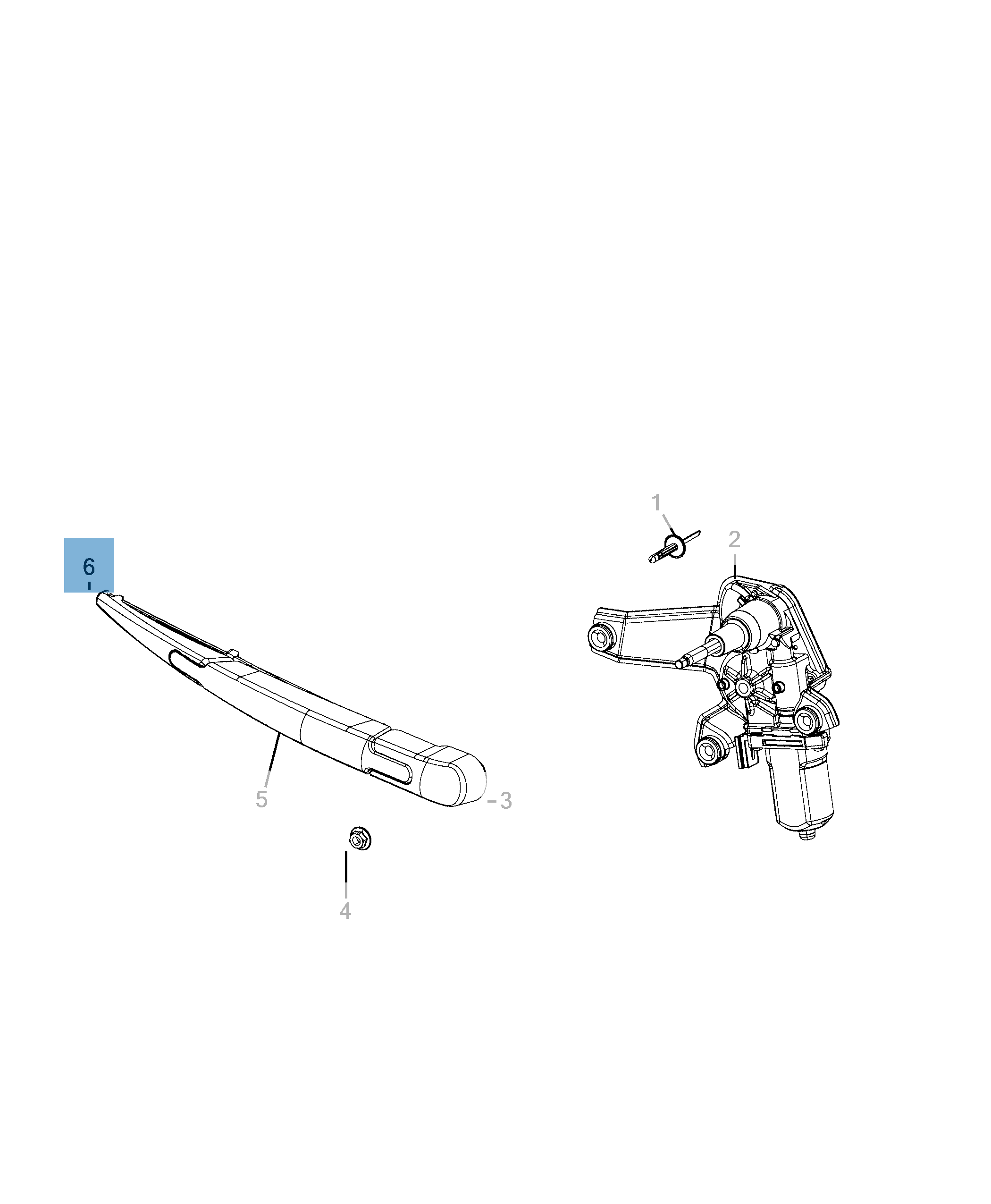 Spazzola tergicristalli posteriore per Compass  undefined