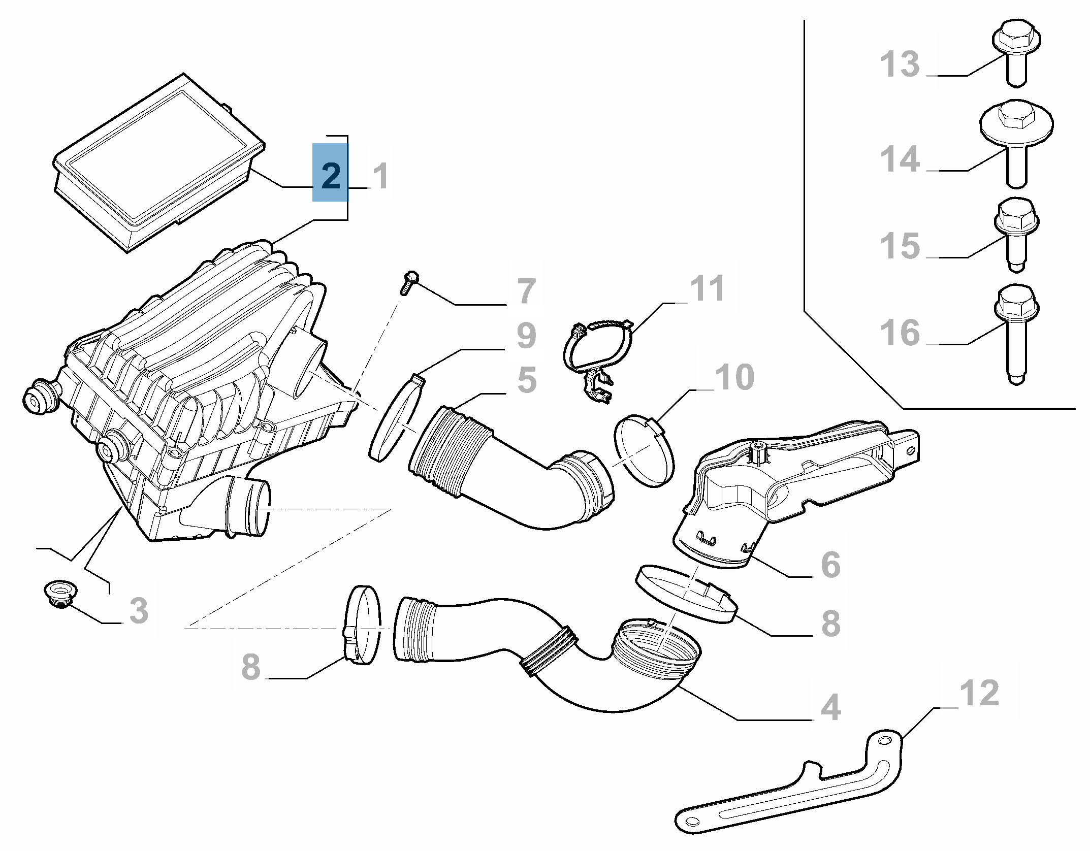 Air Filter for Fiat and Fiat Professional  fiat