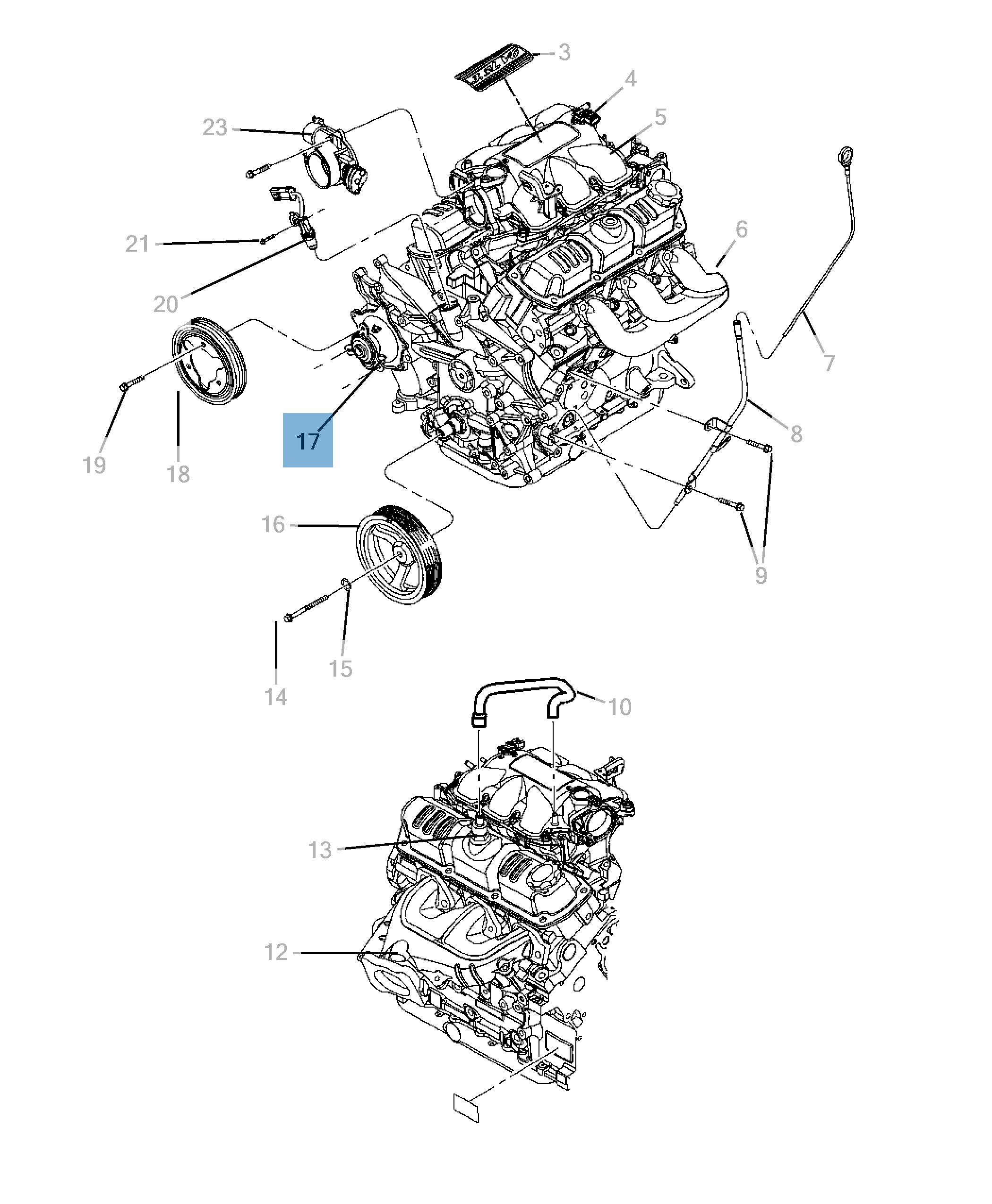 Pompa acqua per Jeep Wrangler  undefined