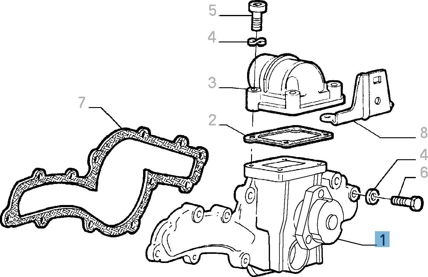 Pompe à eau avec joint  undefined