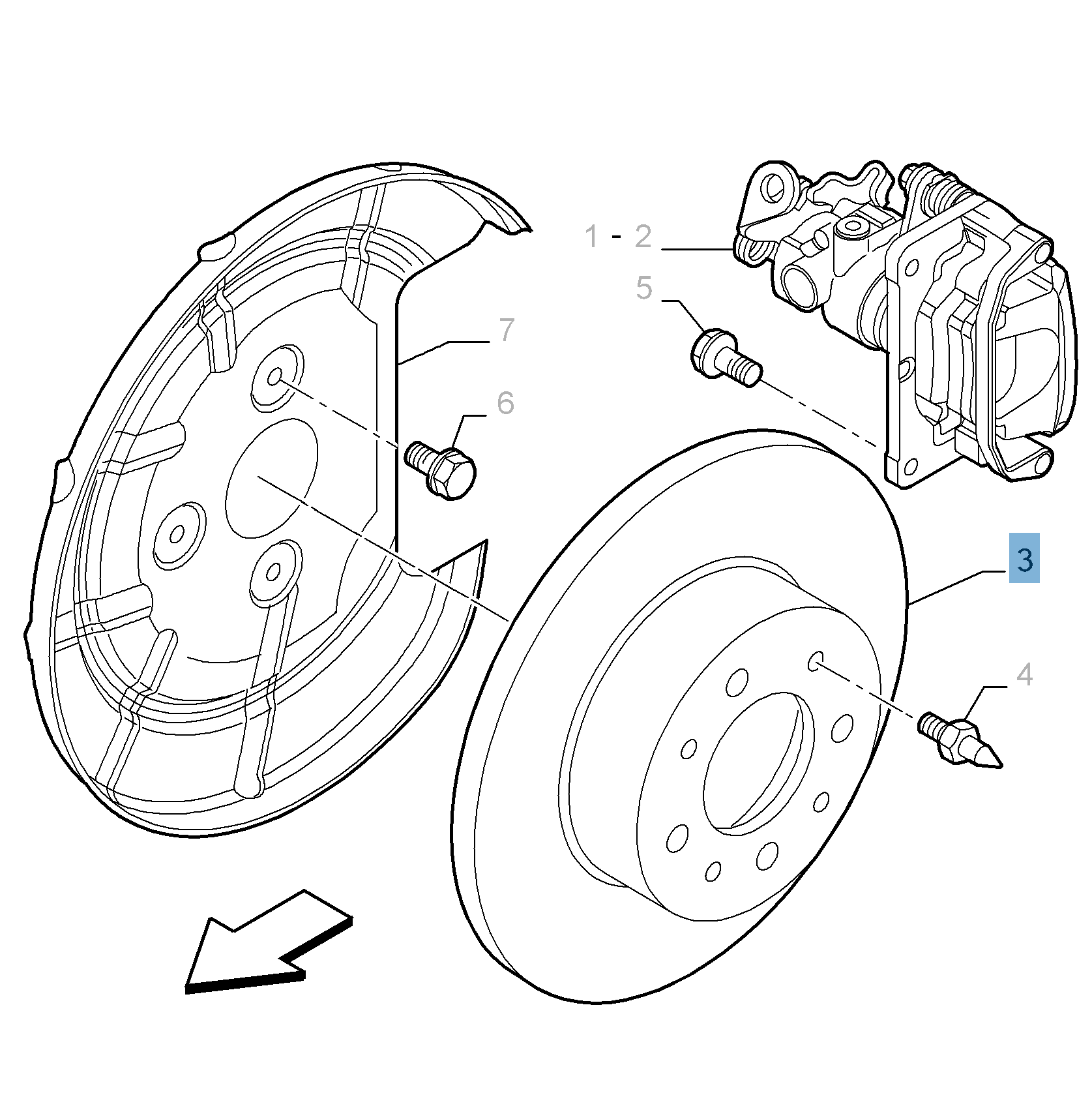 Disco de freno trasero para Alfa Romeo Mito  alfa-romeo