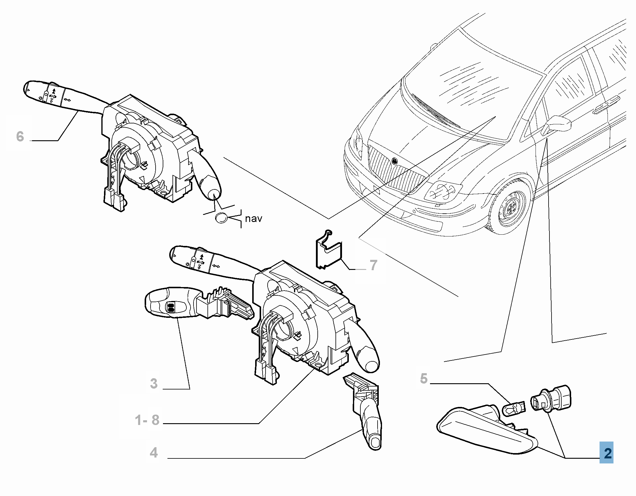 Clignotant latéral sur rétroviseur droit  undefined