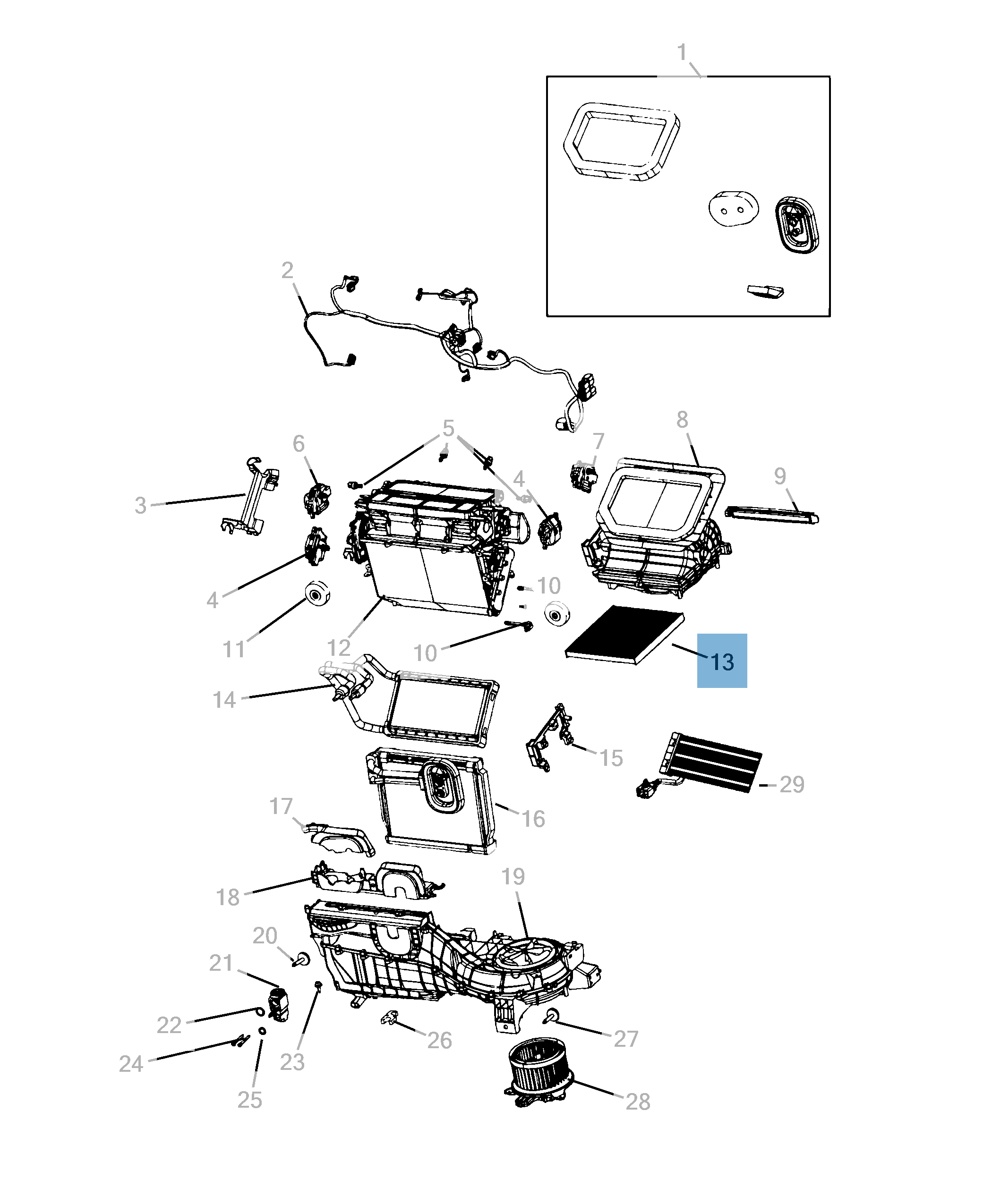 Filtro aria abitacolo particellare per Gladiator,Wrangler  undefined