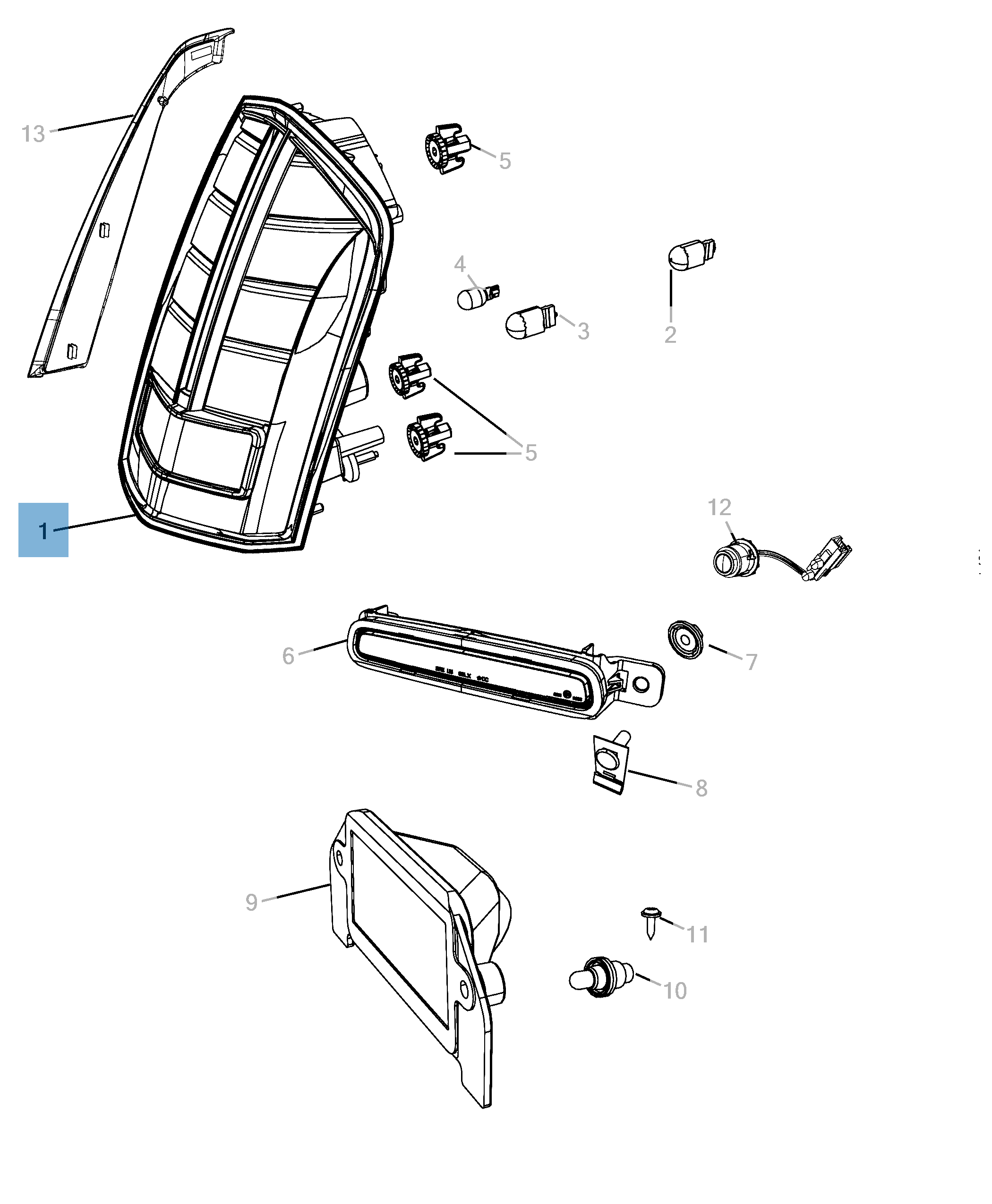 Fanale posteriore (posizione, stop e direzione) per Lancia Thema  undefined