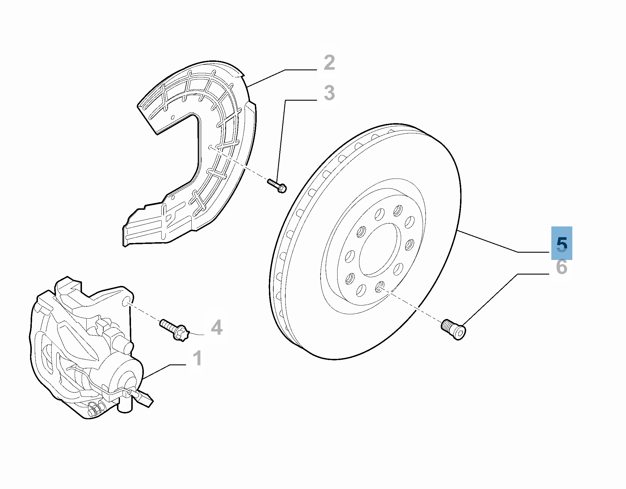 Disco de freno delantero  alfa-romeo