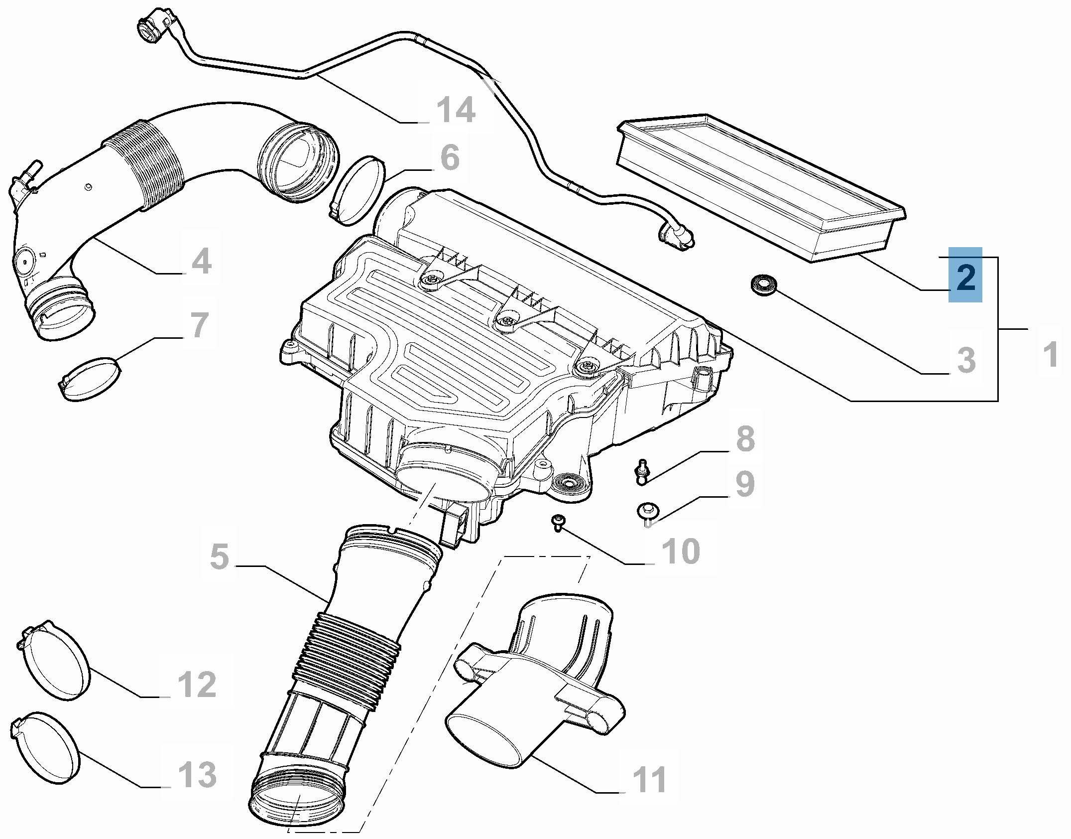 Filtre à air moteur pour 500X, Tipo et Jeep Renegade  undefined