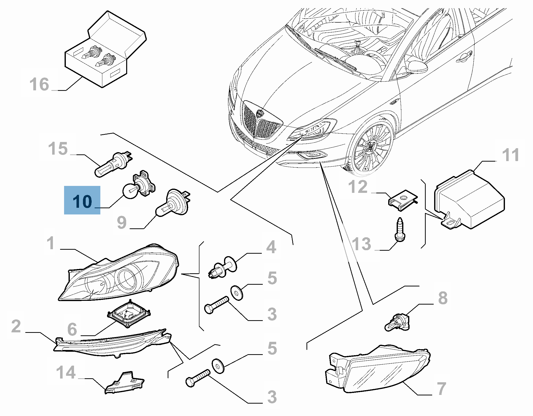 Lampadina PY21W Silver Vision 21W 12V  lancia