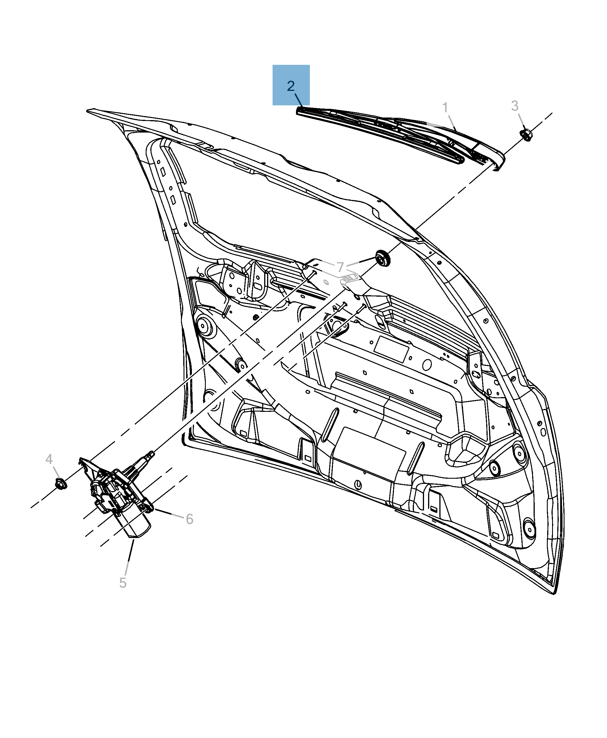 Spazzola tergicristalli posteriore per Town&Country/Voyager  undefined