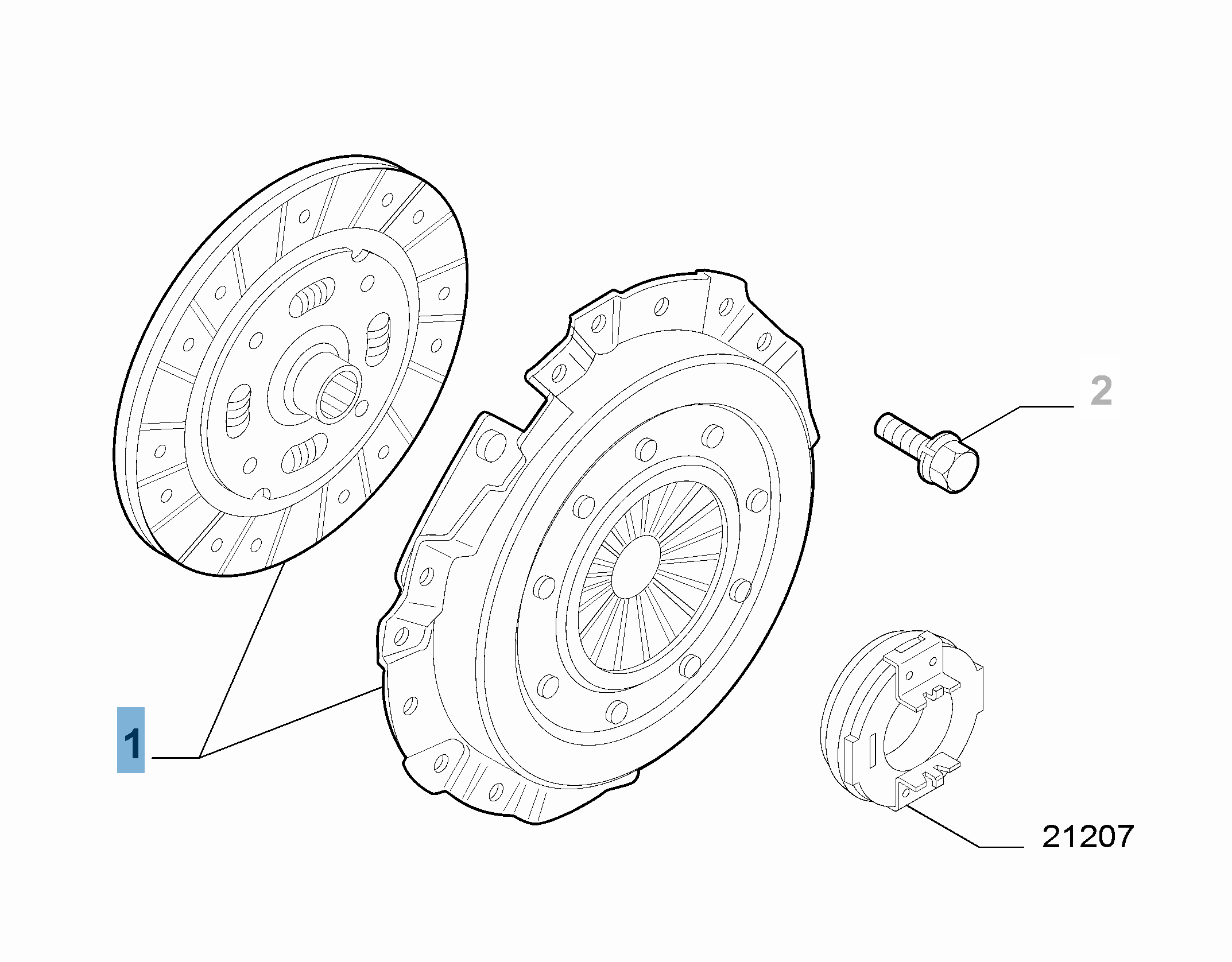 Kit frizione (disco e spingidisco)  undefined