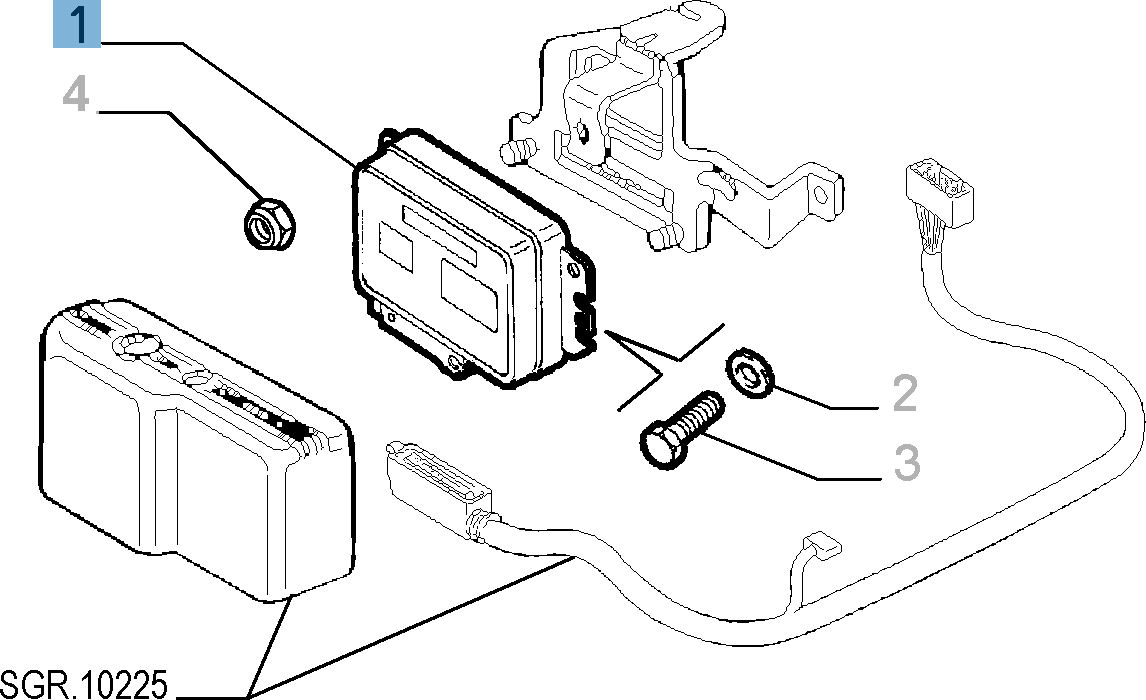 Unité de contrôle de l'injection pour Alfa Romeo GTV Restyling '98 et Spider Restyling '98  undefined