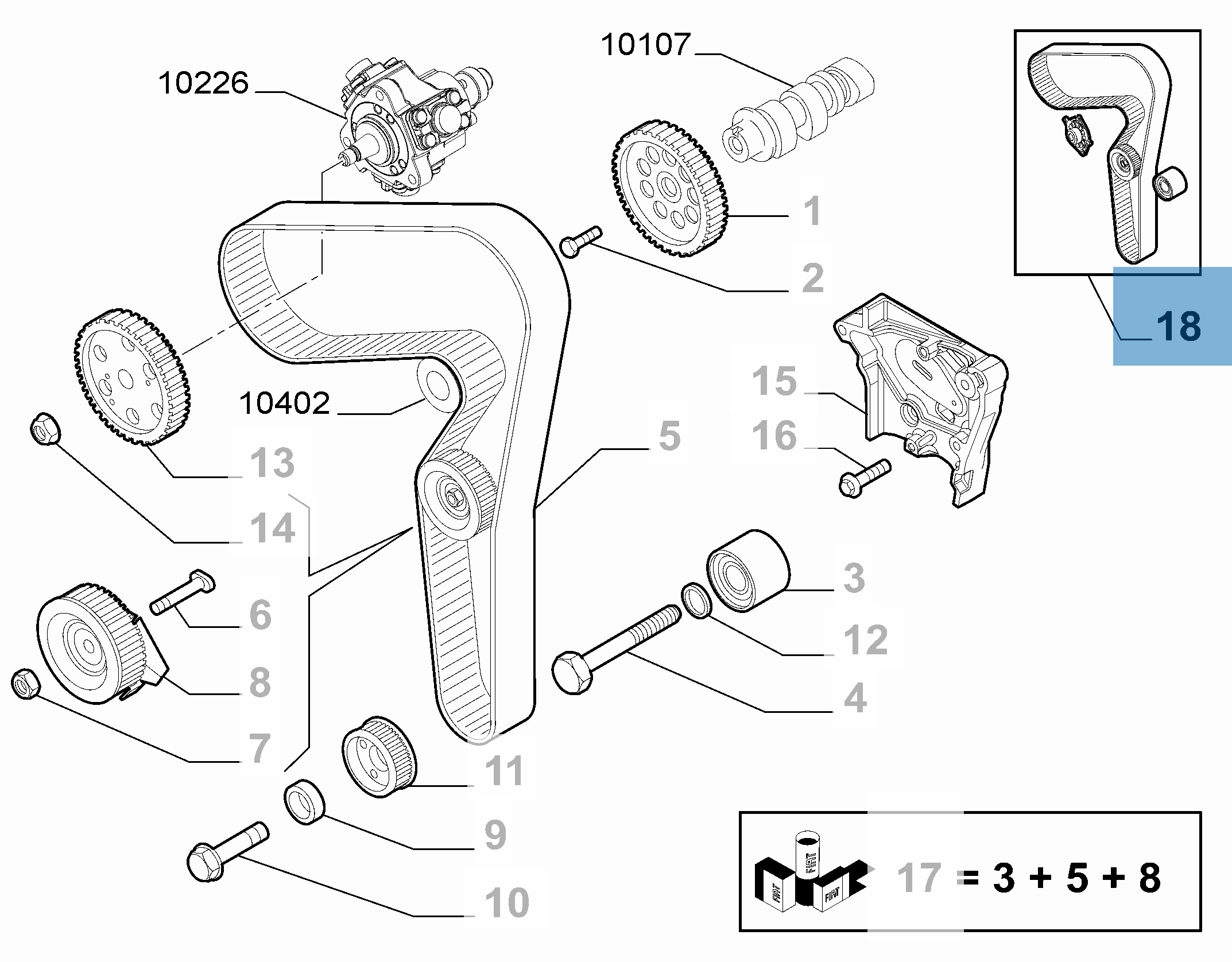 Kit de courroie de distribution avec pompe à eau undefined