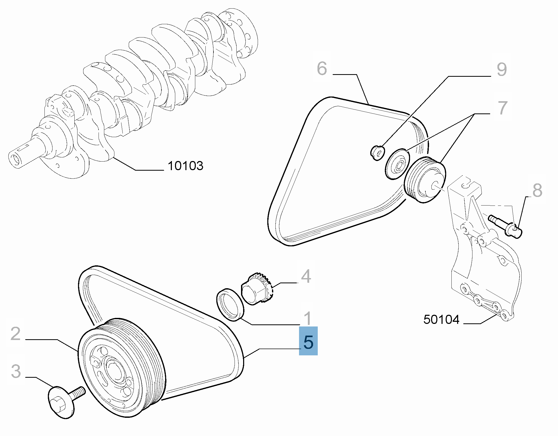 Courroie Poly-V  undefined