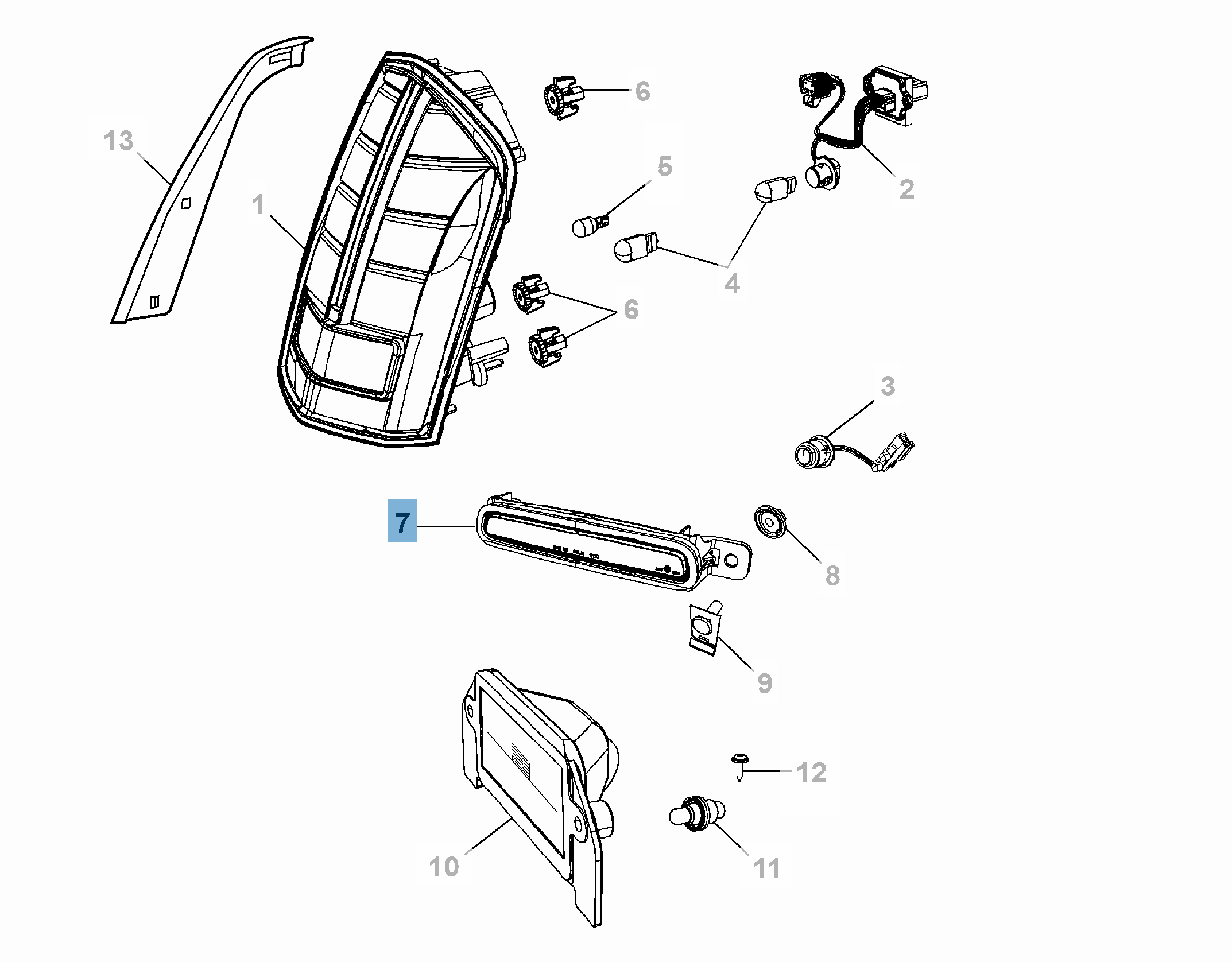 Fanale posteriore per Lancia Thema  undefined