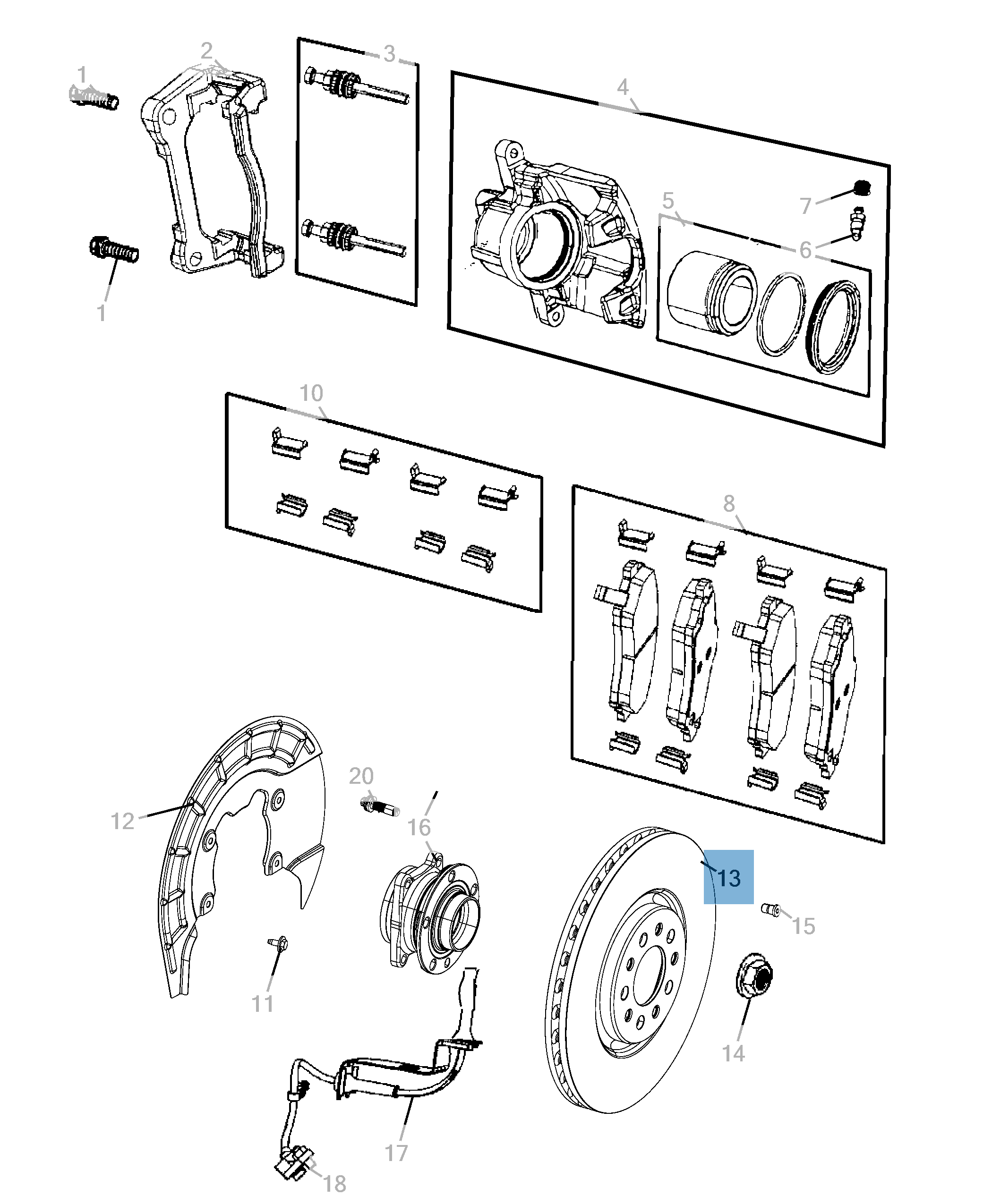 Disco freno anteriore per JEEP Cherokee  undefined