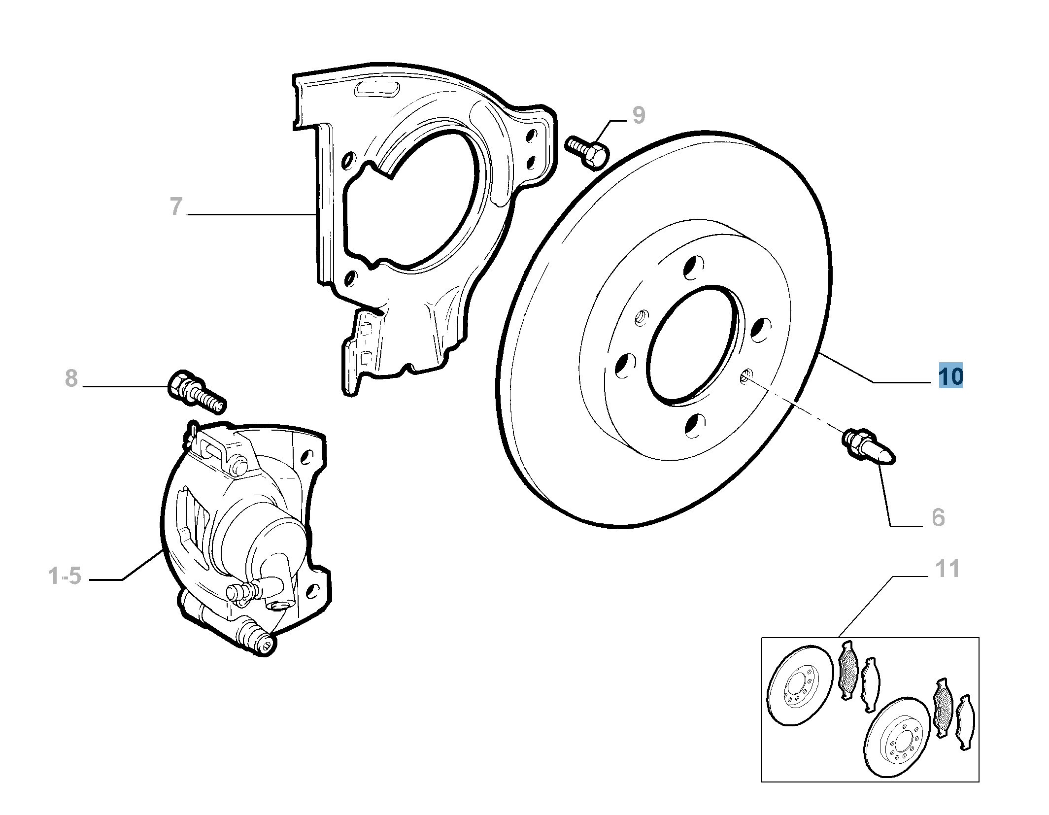 Disque de frein avant/arrière  fiat