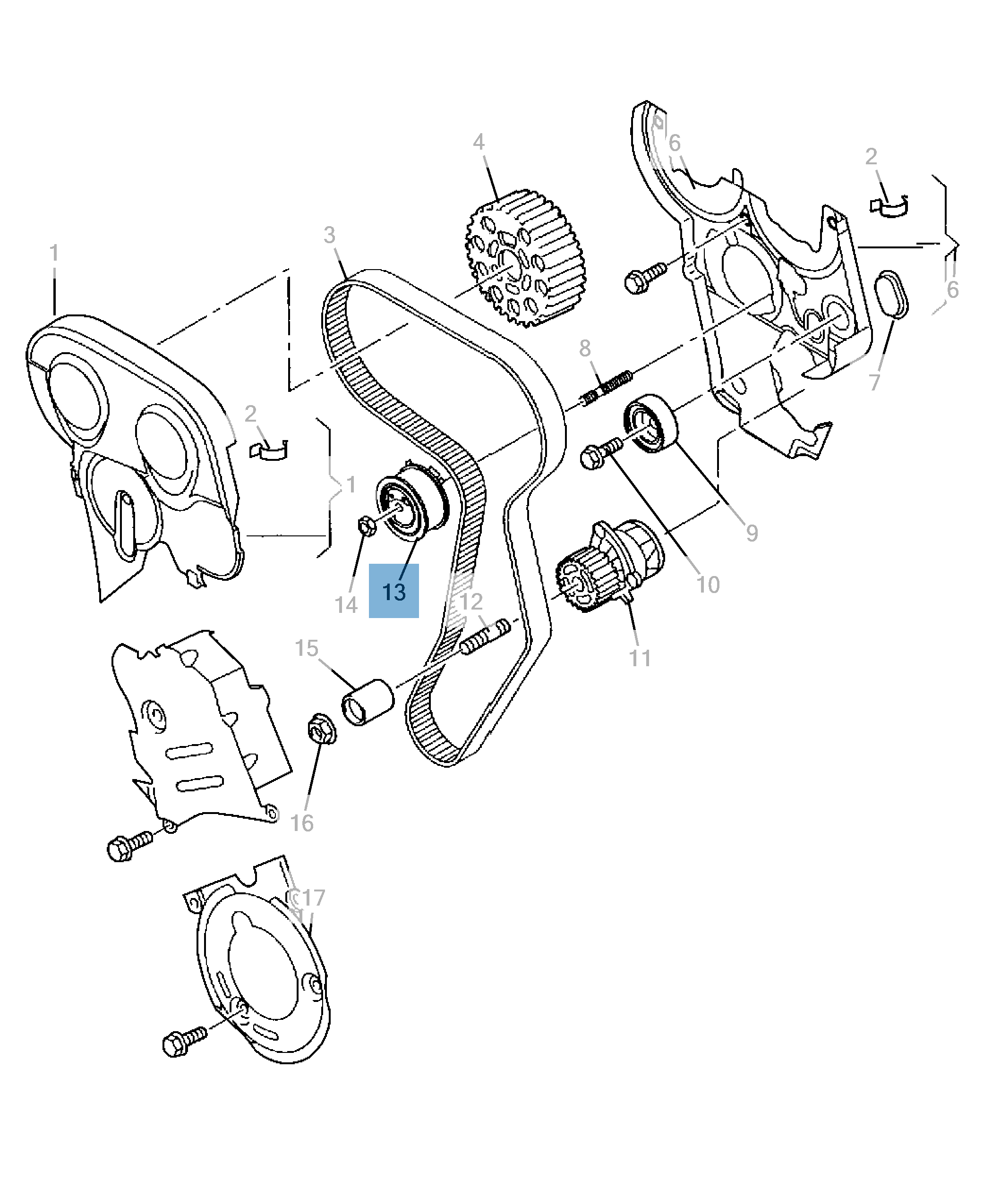 Tendicinghia regolabile per Jeep Compass/Patriot undefined