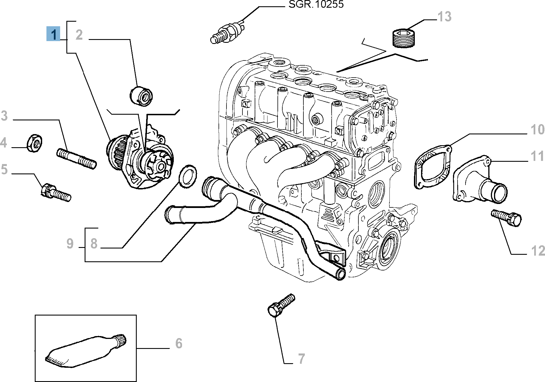 Pompe à eau avec joint  undefined