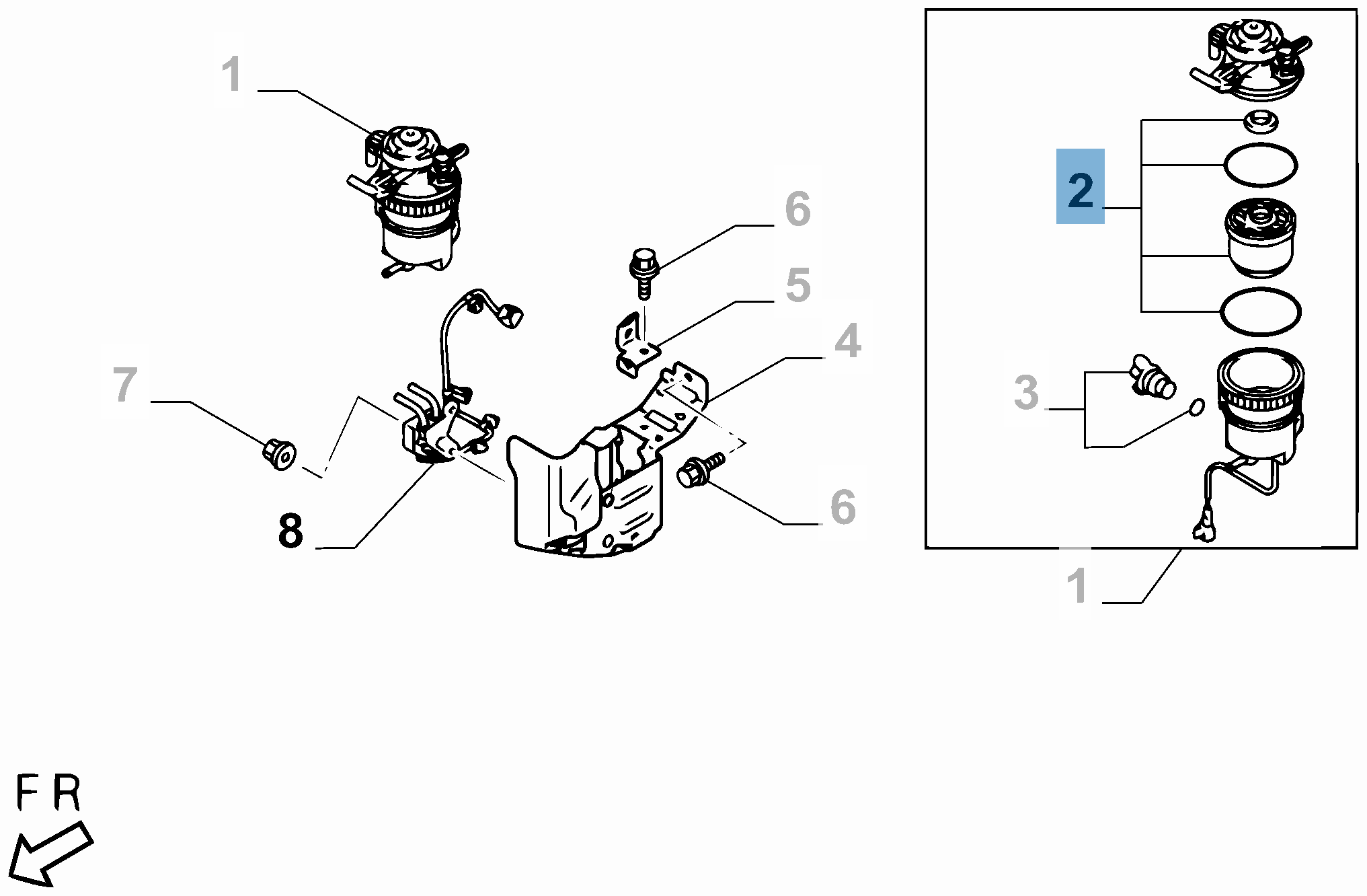 Filtre à gazole pour Fullback, Pickup  undefined