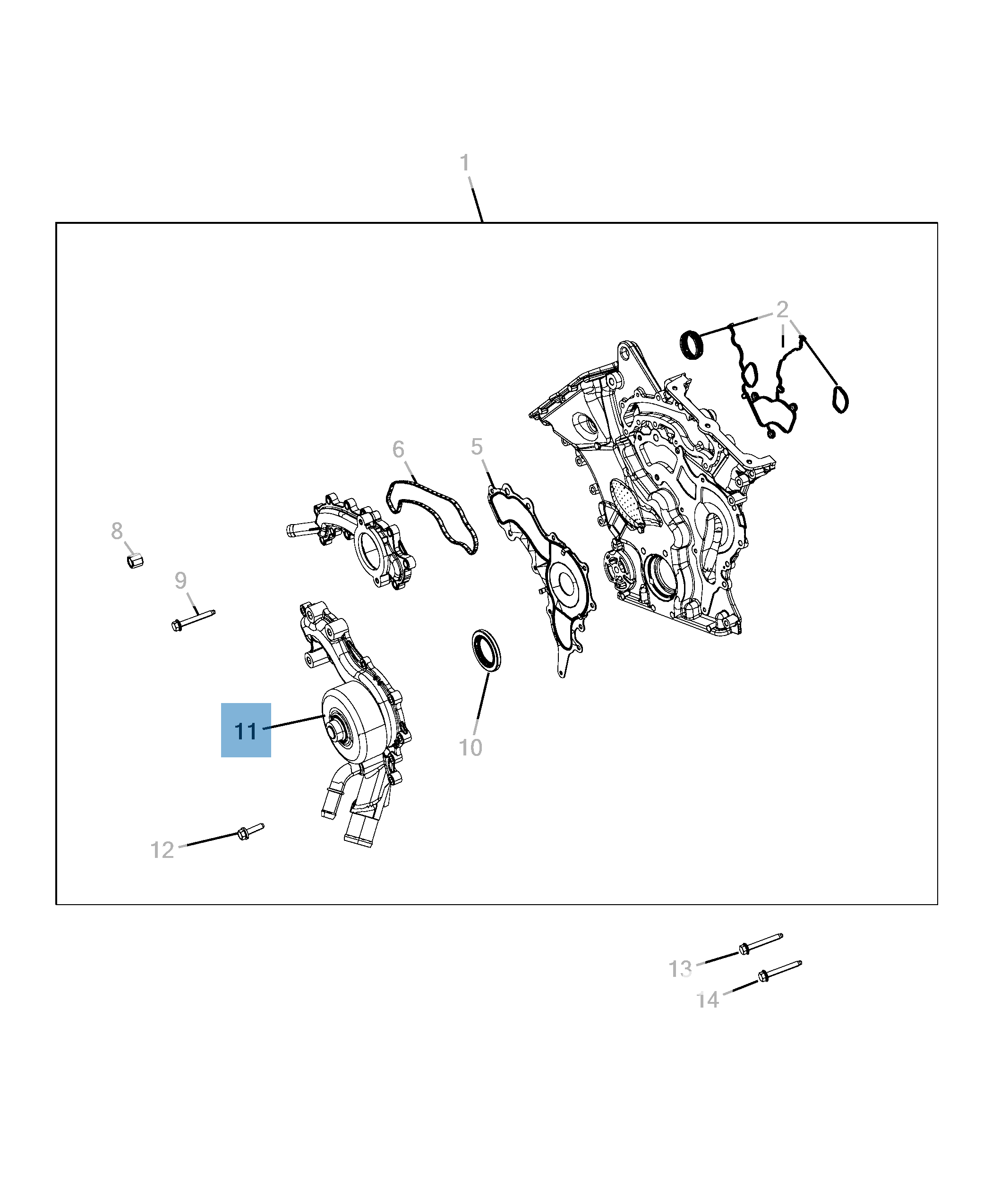 Pompa acqua per Jeep Wrangler  undefined