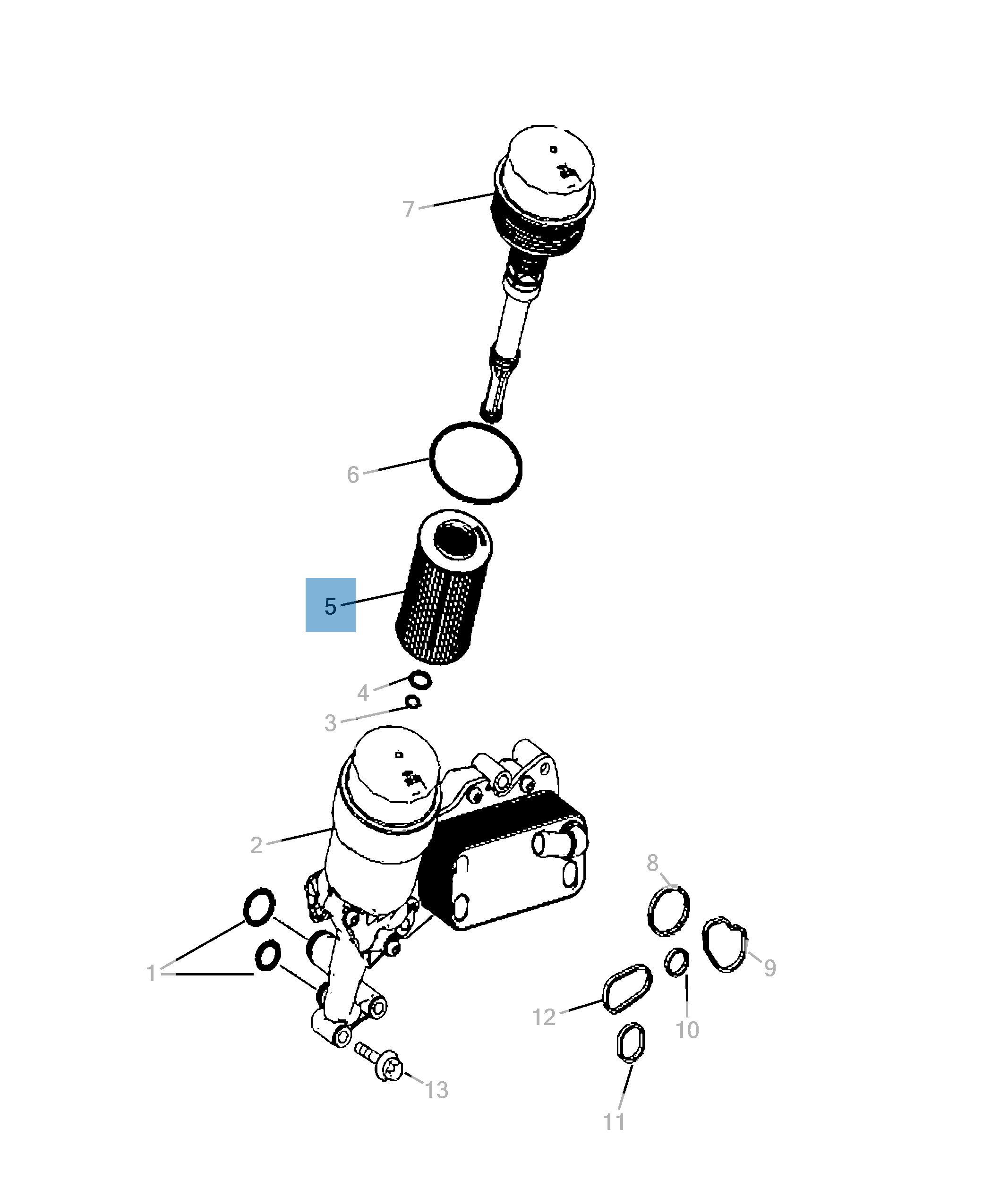 Filtro olio per Jeep Compass/Patriot  jeep